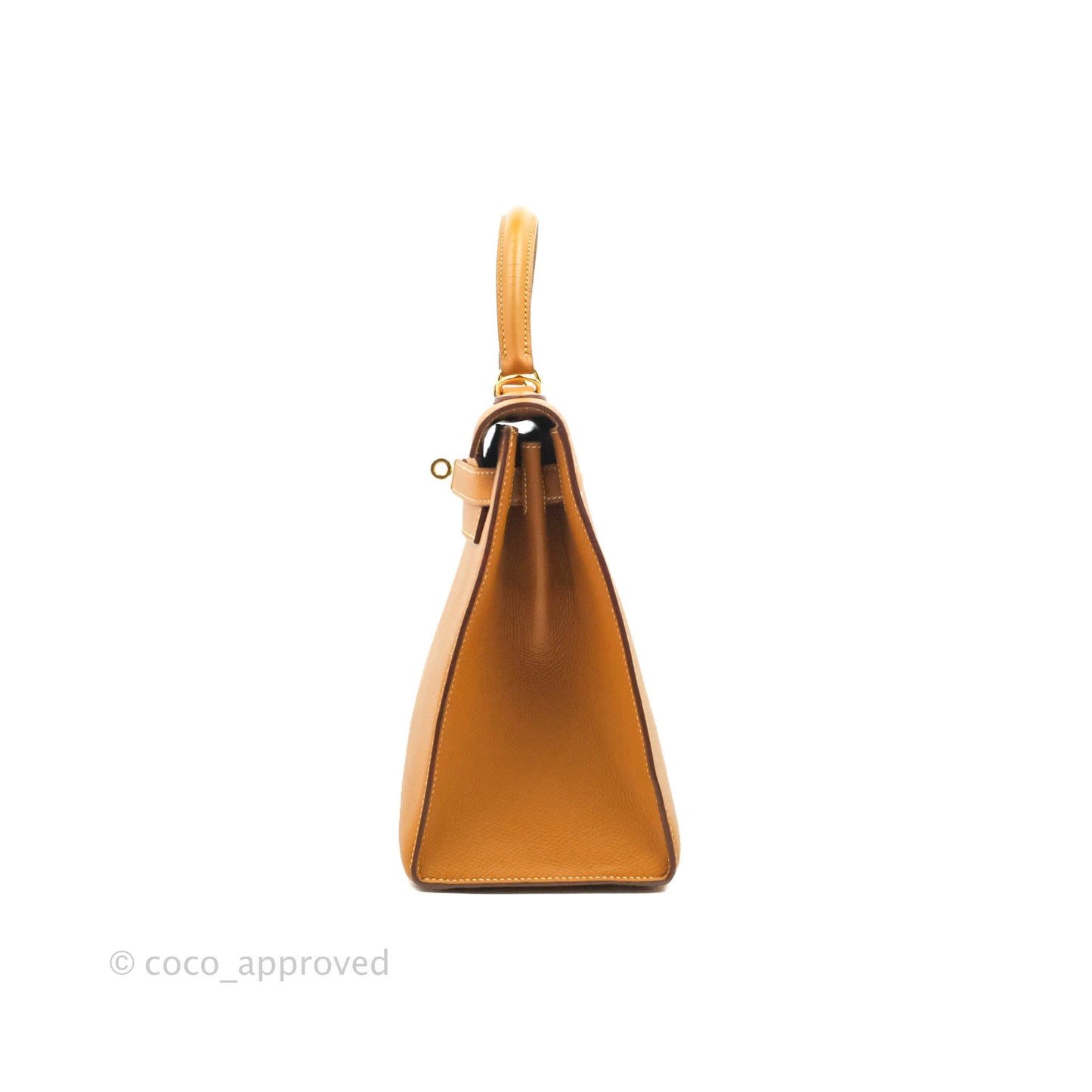 Hermès Vintage Kelly 28 Gold Epsom Gold Hardware