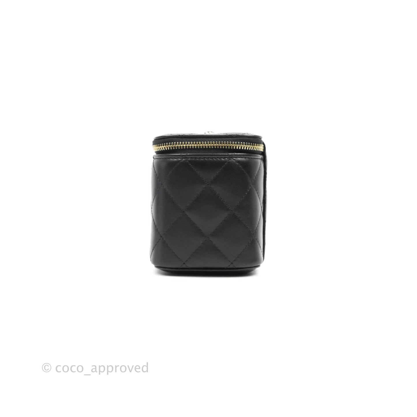 Chanel Vanity with Classic Chain Black Lambskin Gold Hardware