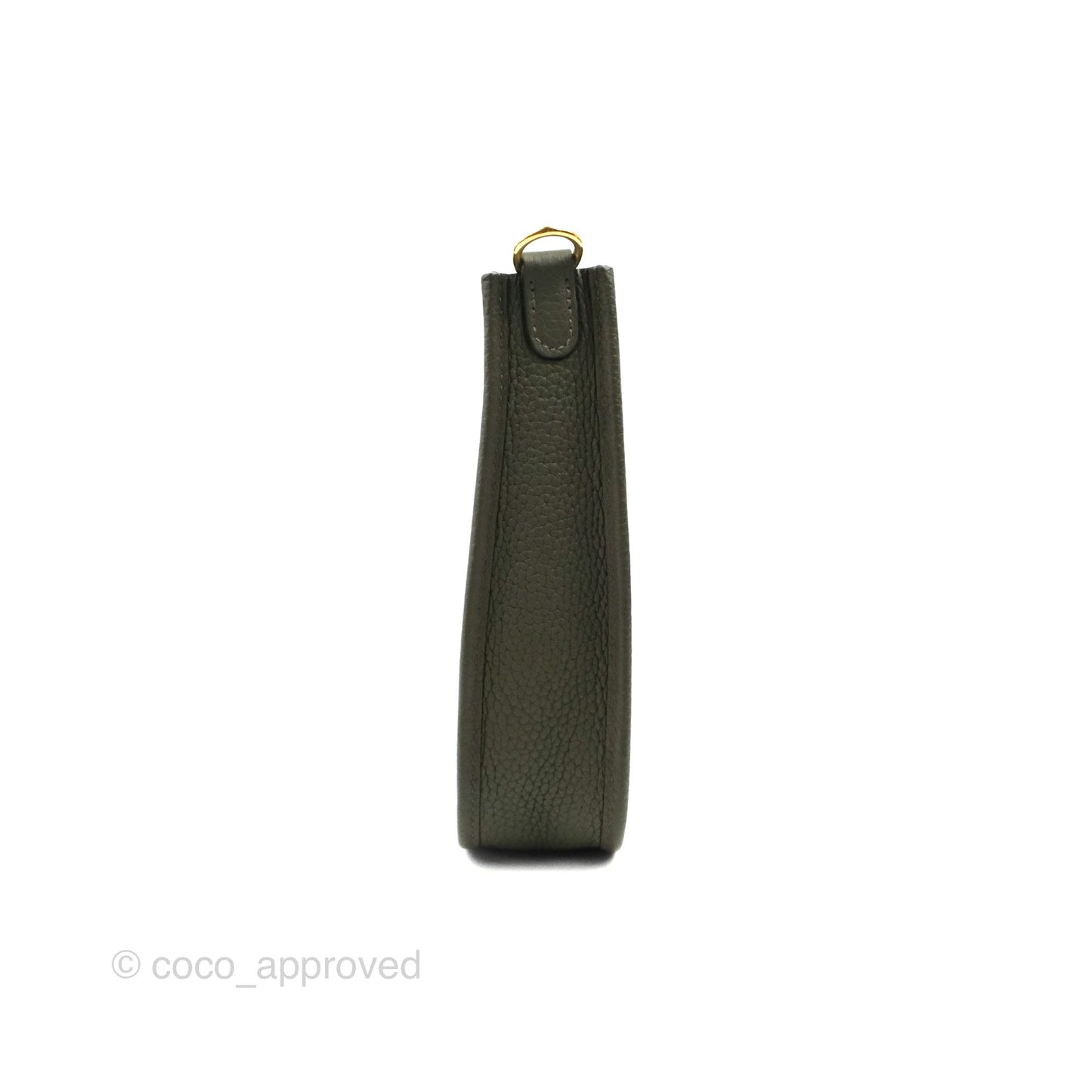Hermès Mini Evelyne 16 Vert De Gris Clemence Gold Hardware
