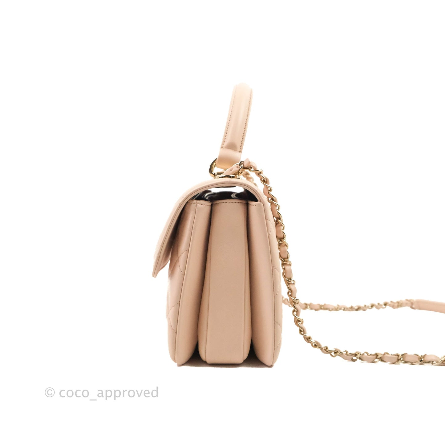 Chanel Small Trendy CC Light Pink Lambskin Gold Hardware