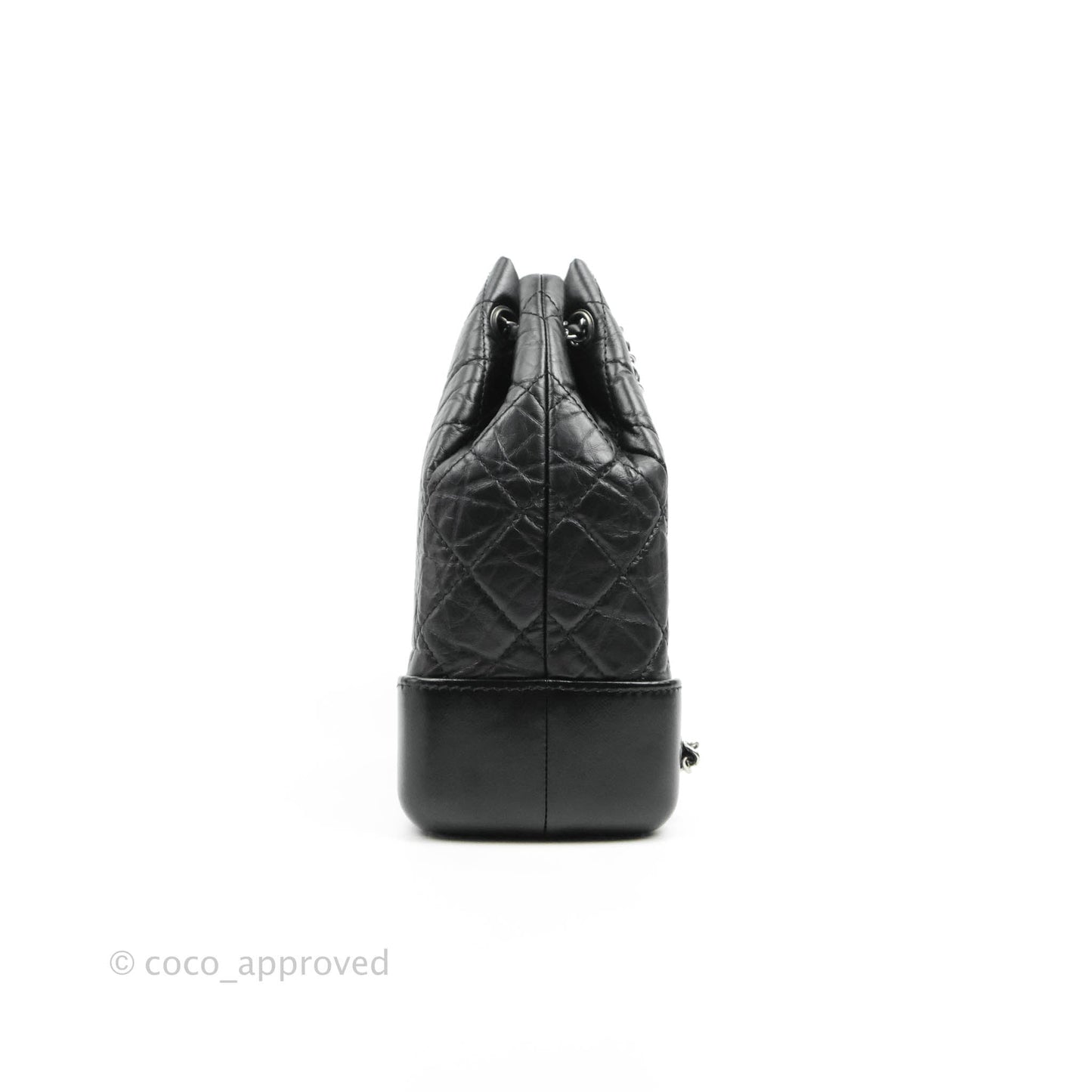 Chanel Small Gabrielle Backpack Black Aged Calfskin