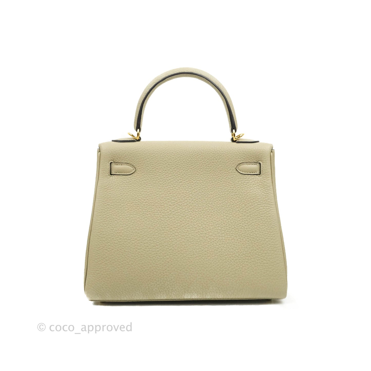 [DM to purchase] Hermès Retourne Taurillon Kelly 25 Sauge Togo Gold Hardware