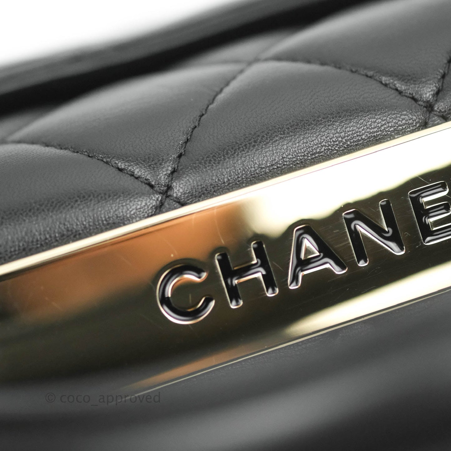Chanel Trendy CC Small Black Lambskin Gold Hardware