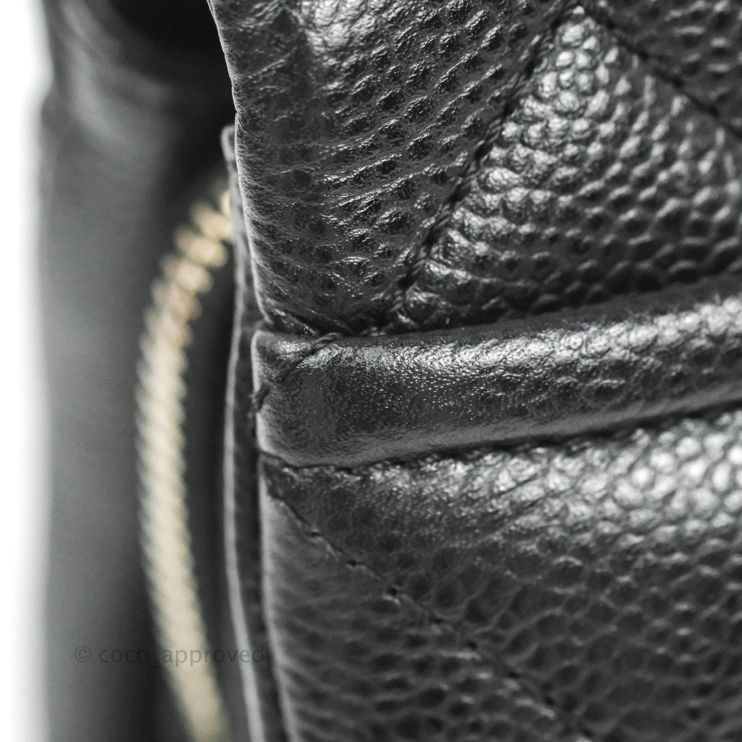 Chanel Quilted Caviar Leather Timeless CC Soft Shopping Tote Bag Black