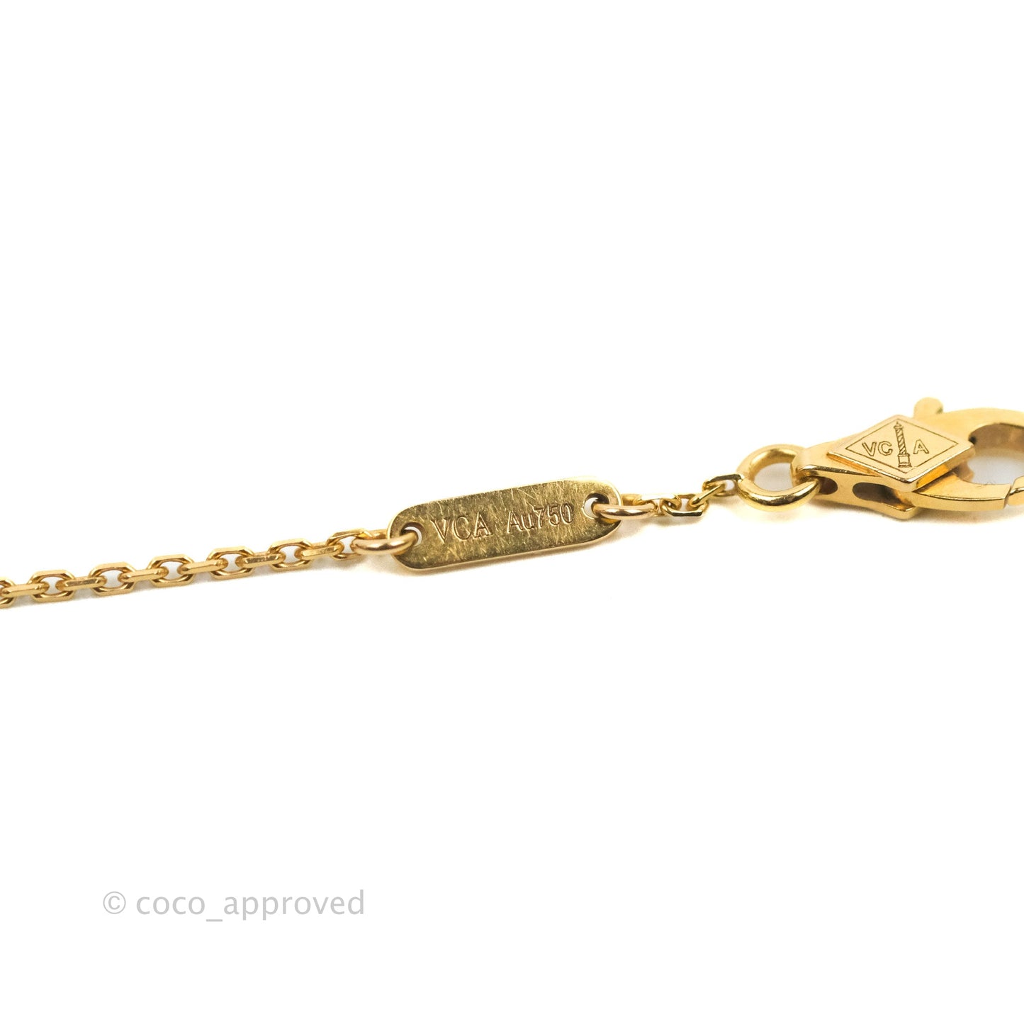 Van Cleef & Arpels Sweet Alhambra Pendant Red Carnelian Bracelet 18K Rose Gold
