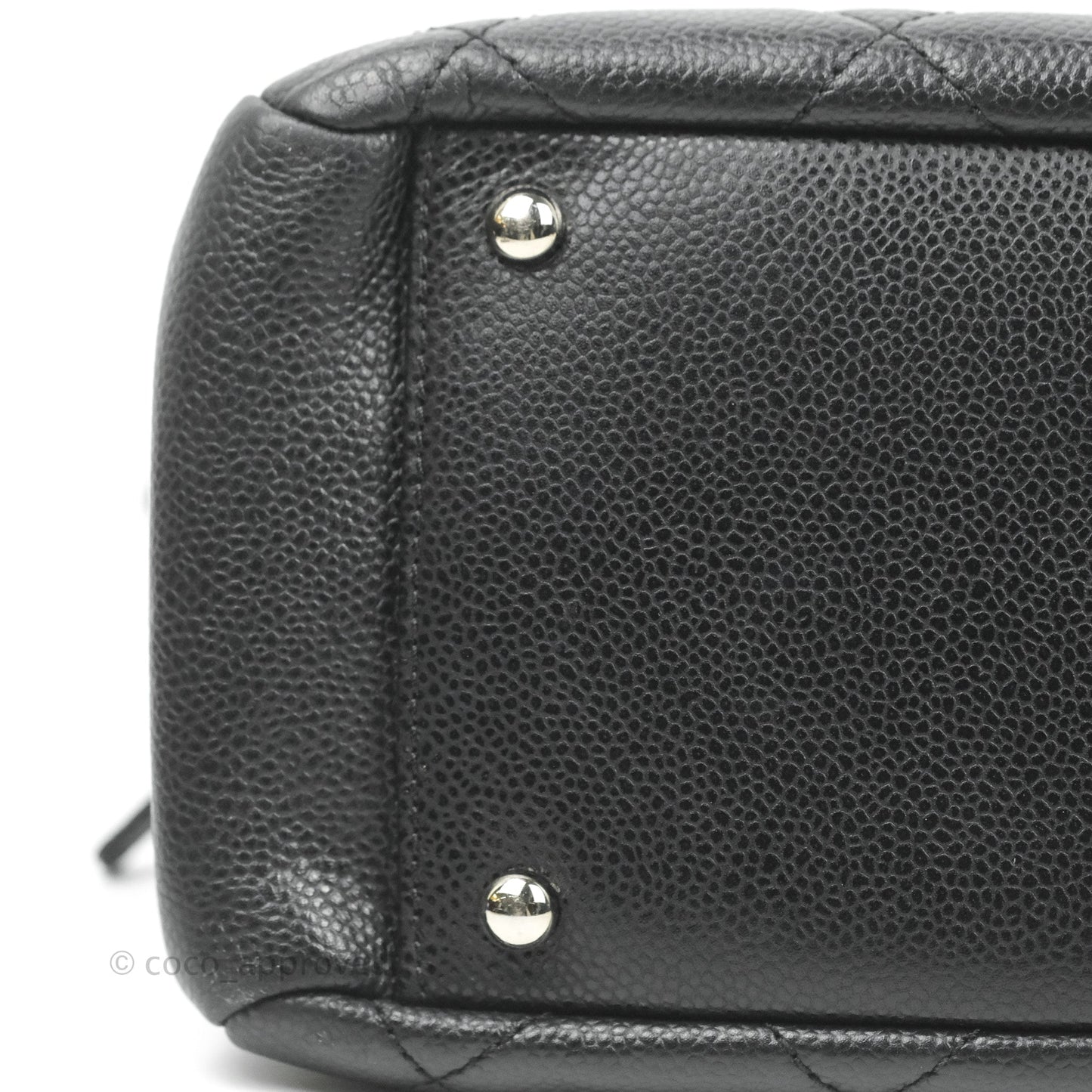 Chanel Quilted Caviar Leather Timeless CC Soft Shopping Tote Bag Black