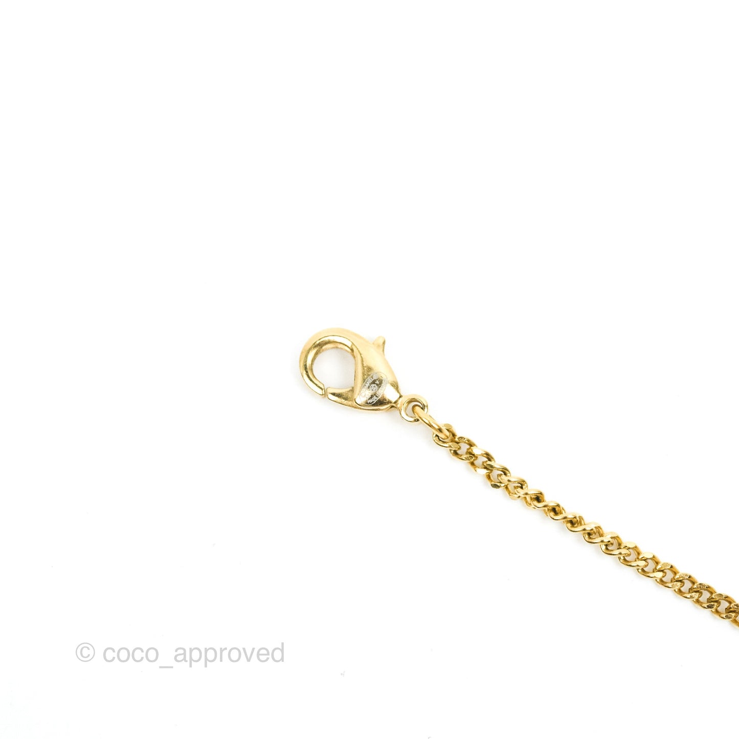 Chanel CC Perfume Bottle Rhinestone Necklace 21V