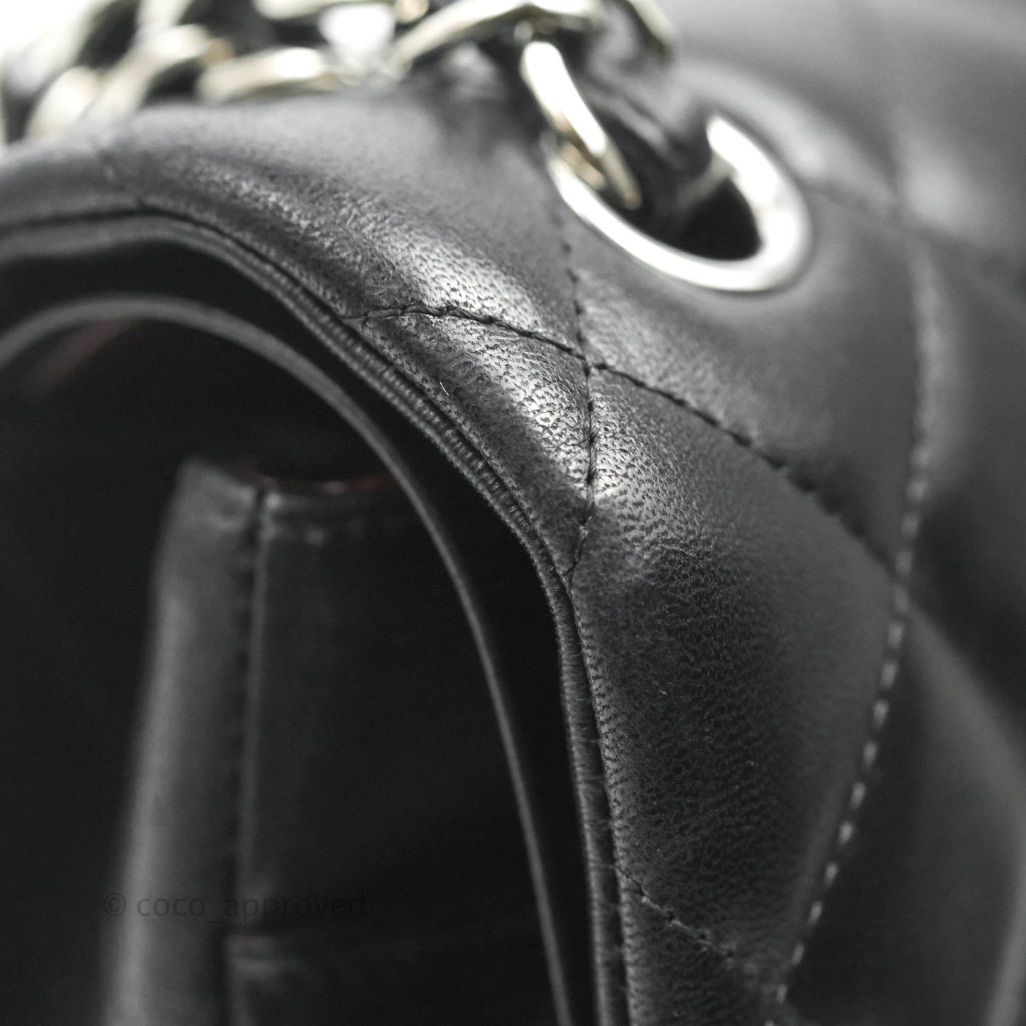 Chanel Jumbo Double Flap Black Lambskin Silver Hardware⁣⁣
