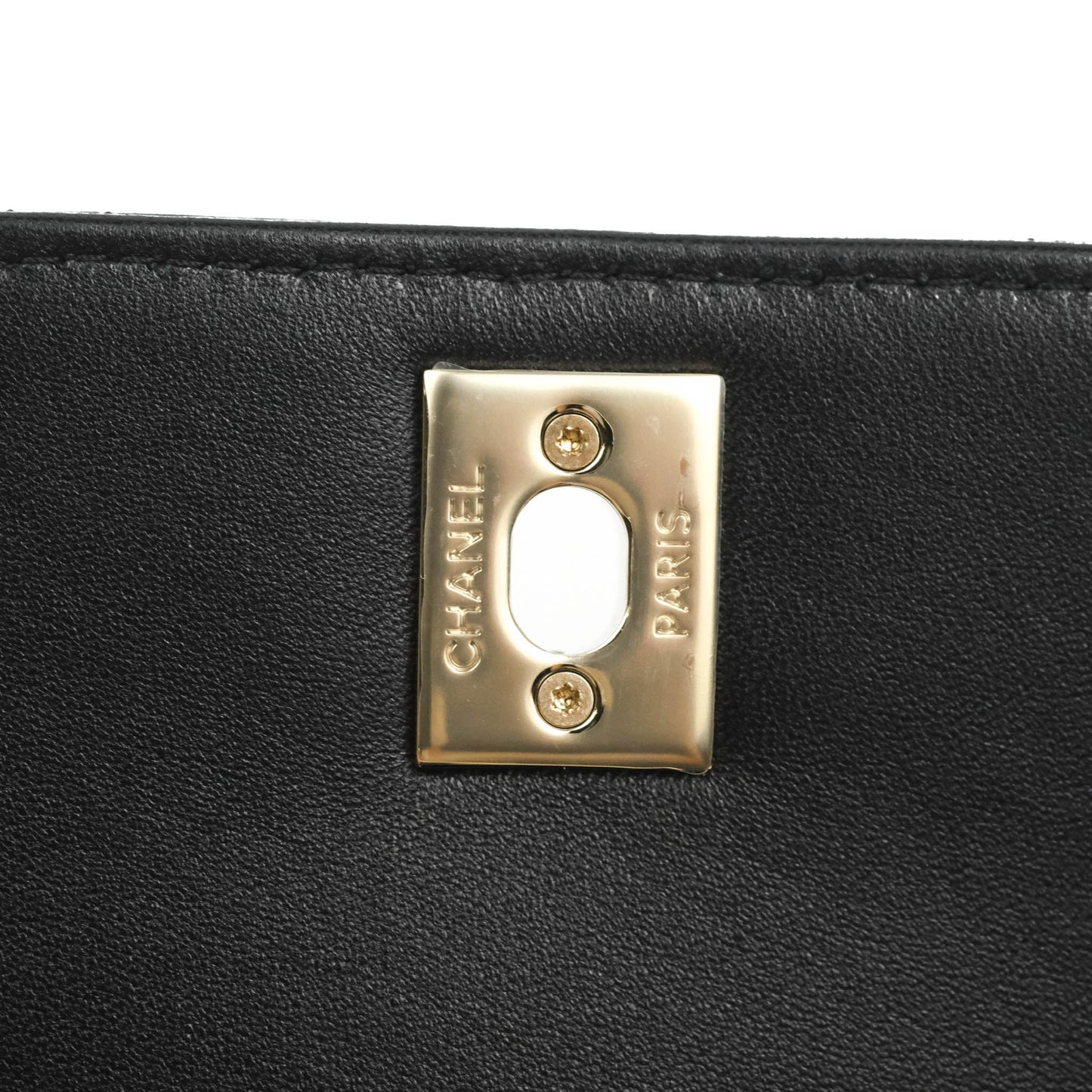 Chanel Mini Quilted Trendy CC Clutch With Chain Black Lambskin Gold Hardware