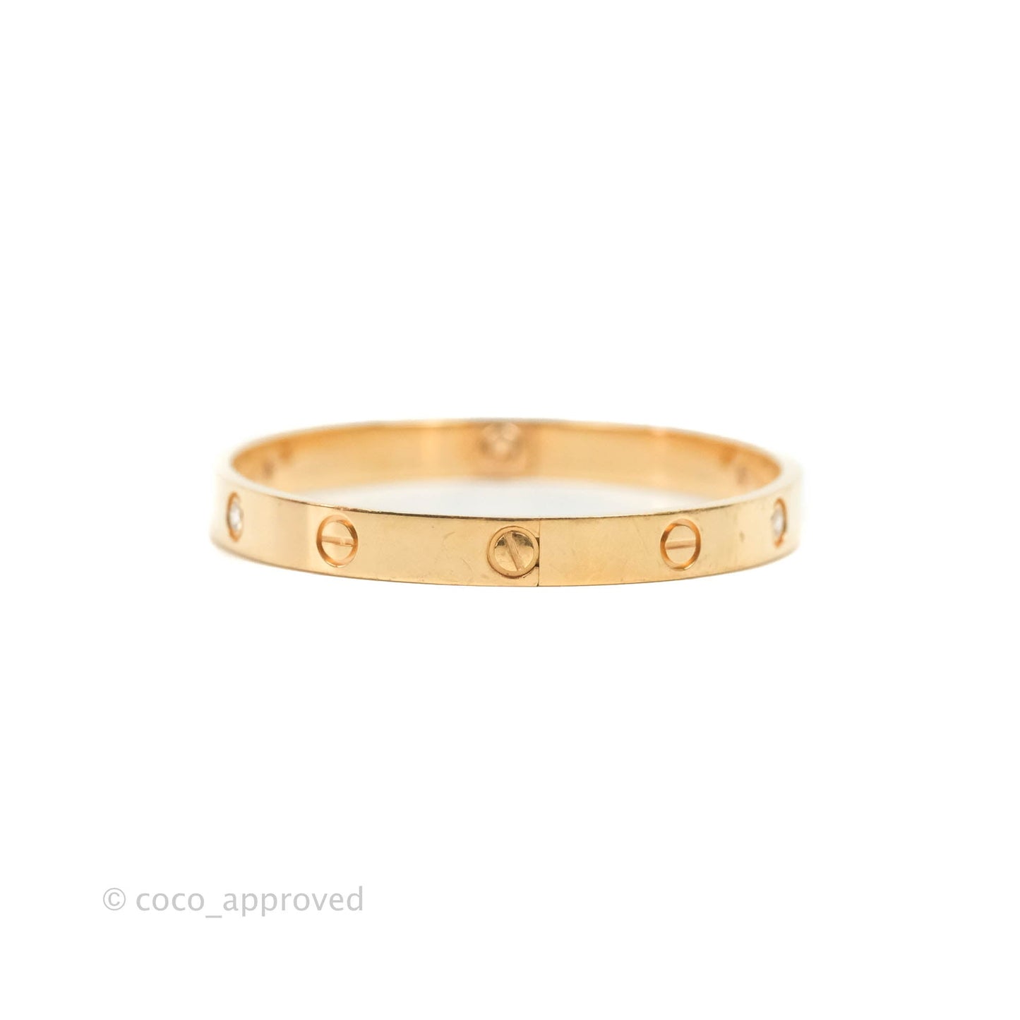 Cartier Love Bracelet 4 Diamond Rose Gold