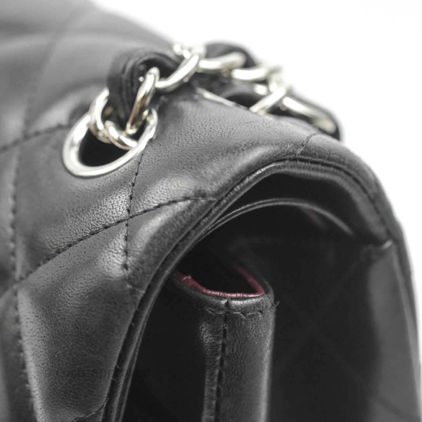 Chanel Jumbo Double Flap Black Lambskin Silver Hardware⁣⁣