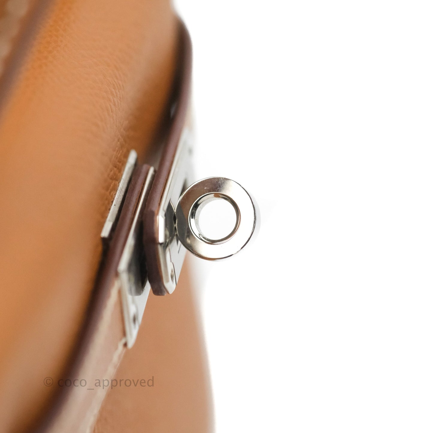 Hermès Mini Kelly II Sellier Gold Epsom Palladium Hardware