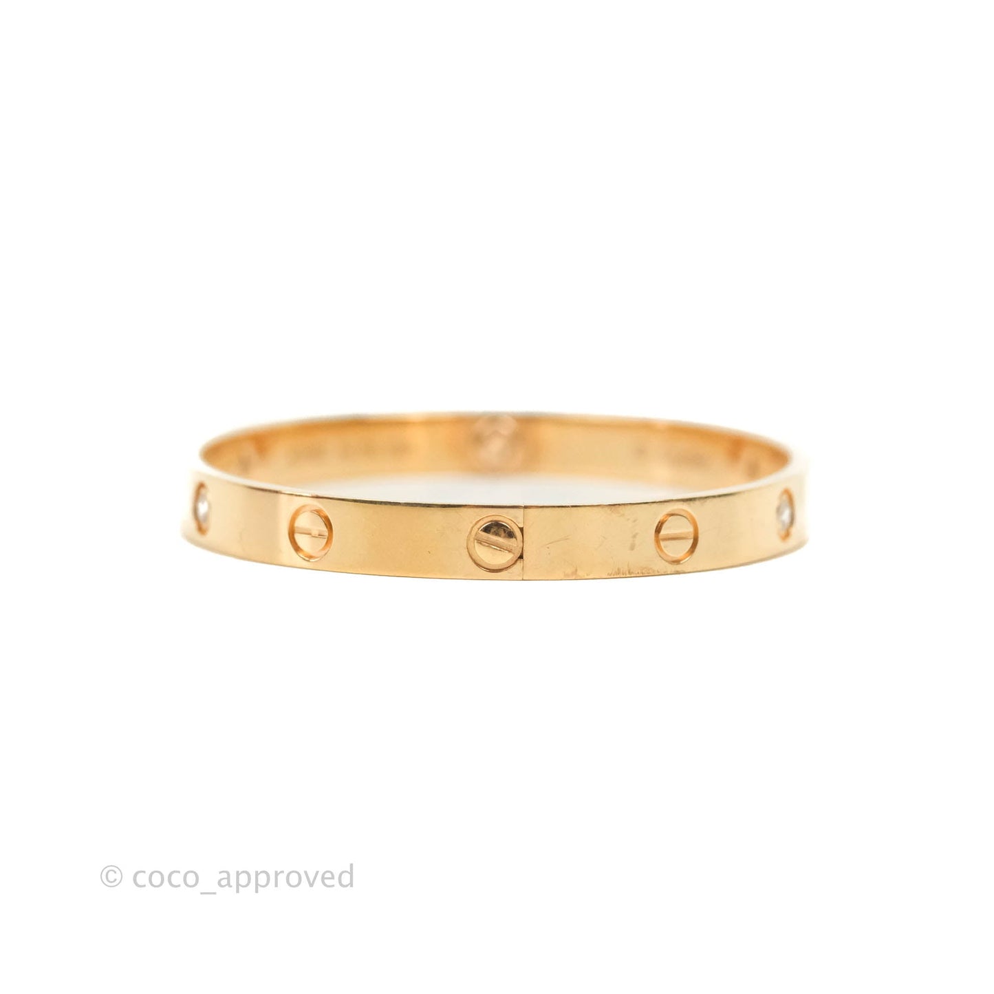 Cartier Love Bracelet 4 Diamond Rose Gold