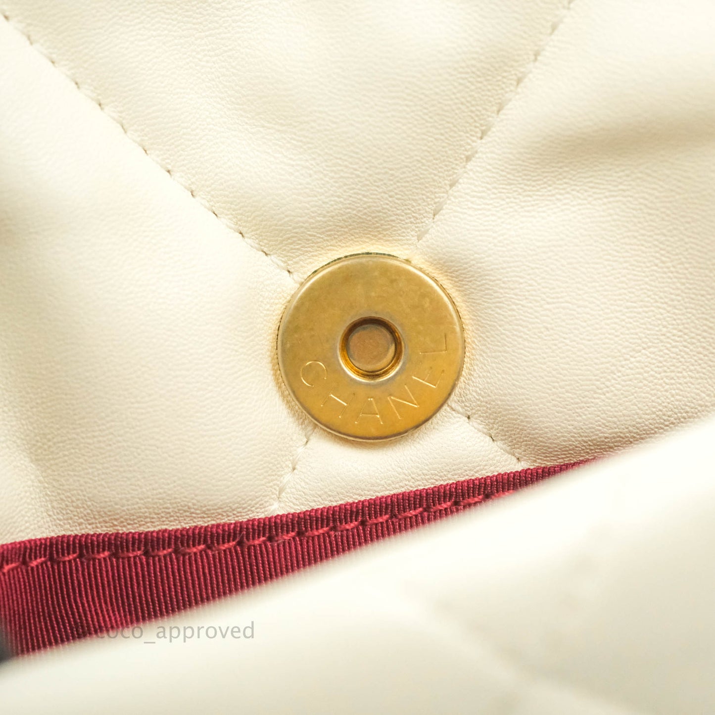 Chanel 19 Small White Mixed Hardware