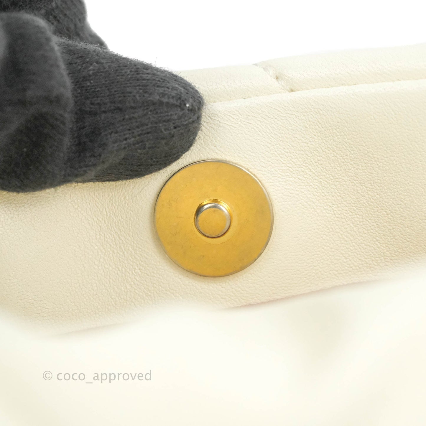 Chanel 19 Small White Mixed Hardware