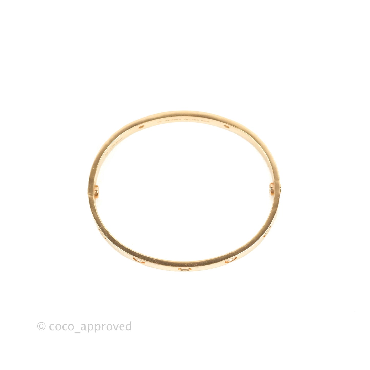 Cartier Love Bracelet 4 Diamond Rose Gold