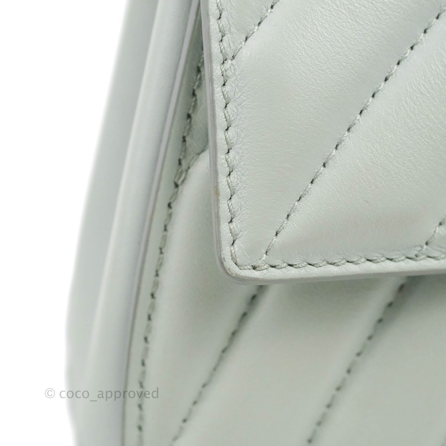 Chloe Quilted Mini Drew Bijou Crossbody Bag Airy Grey Smooth Calfskin Silver Hardware