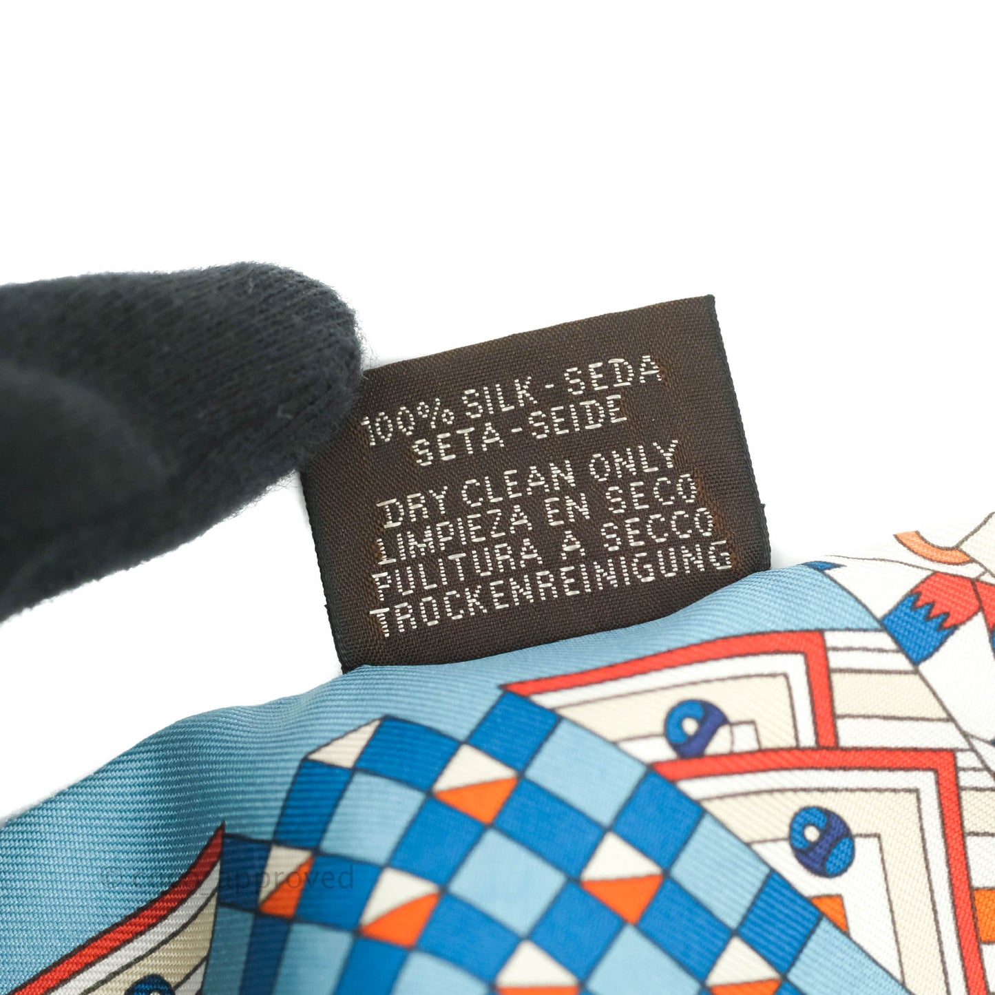 Hermes DE L'Ombrelle Aux Due Twilly Bleu/Potiron/Creme
