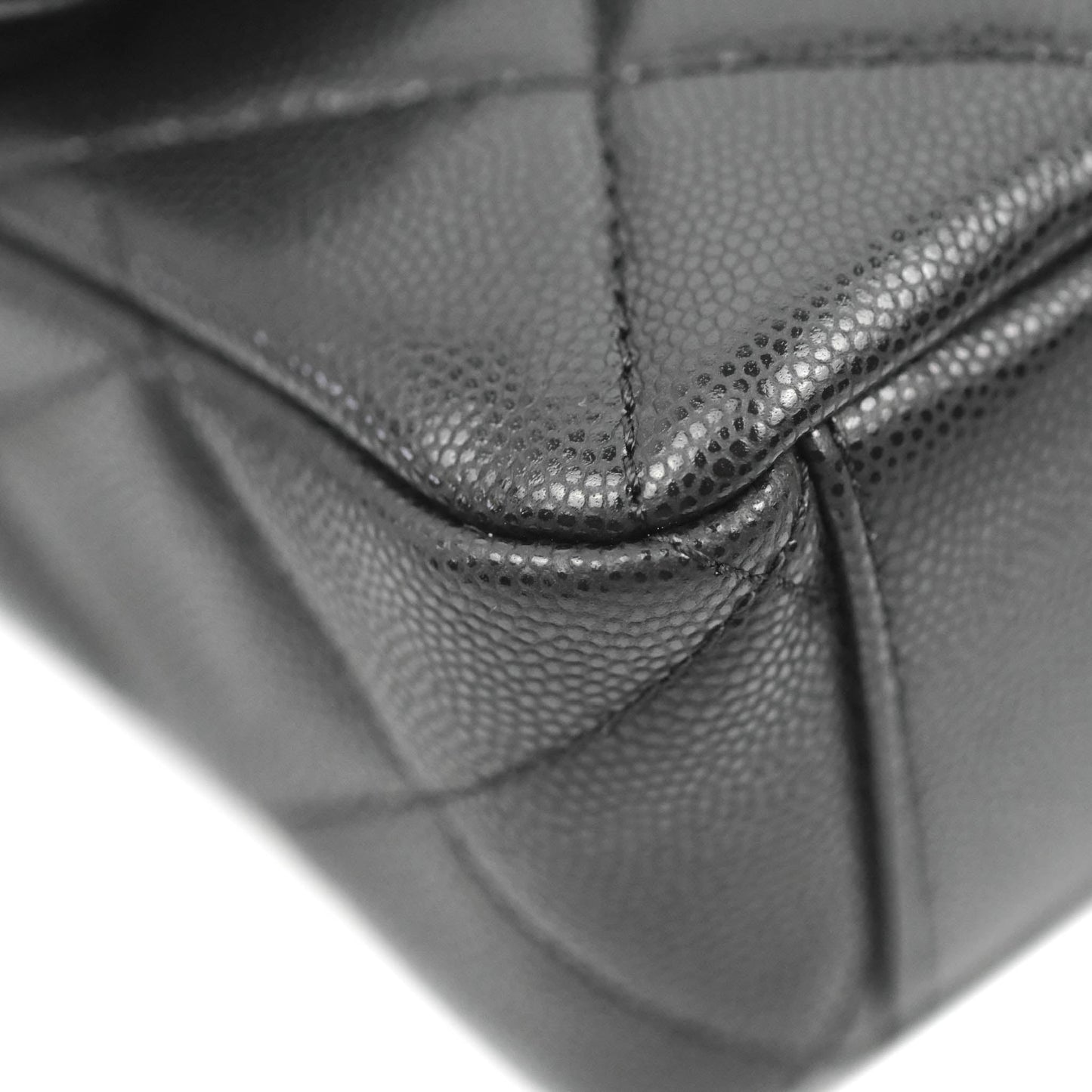 Chanel Small Flap with Coin Charm Black Caviar Aged Gold Hardware 22A