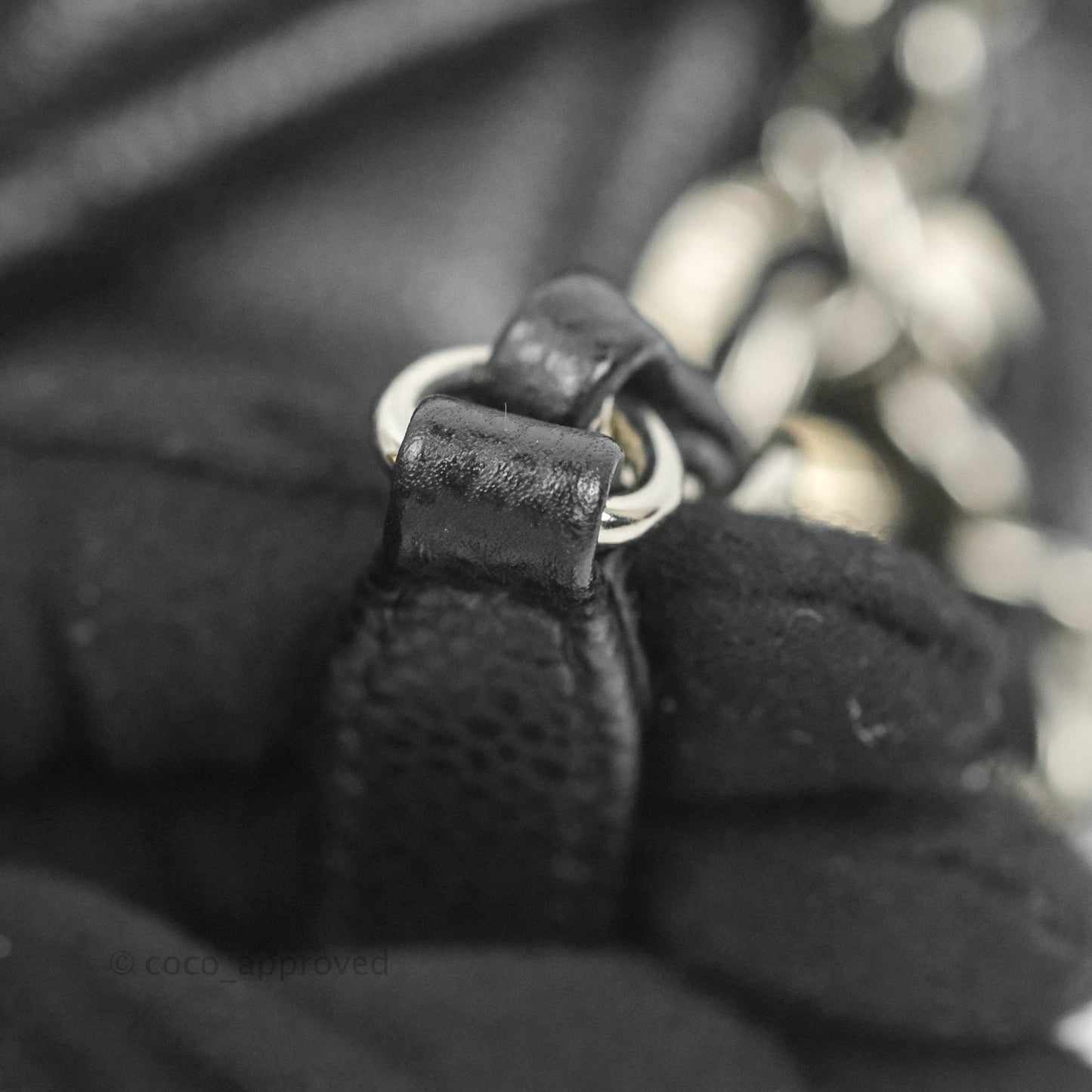 Chanel Quilted Caviar Leather Timeless CC Soft Shopping Tote Bag Black