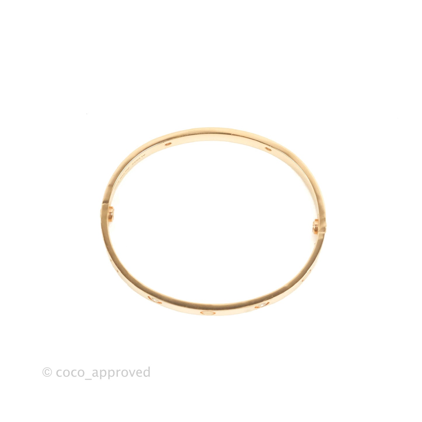 Cartier Love Bracelet 4 Diamond Rose Gold