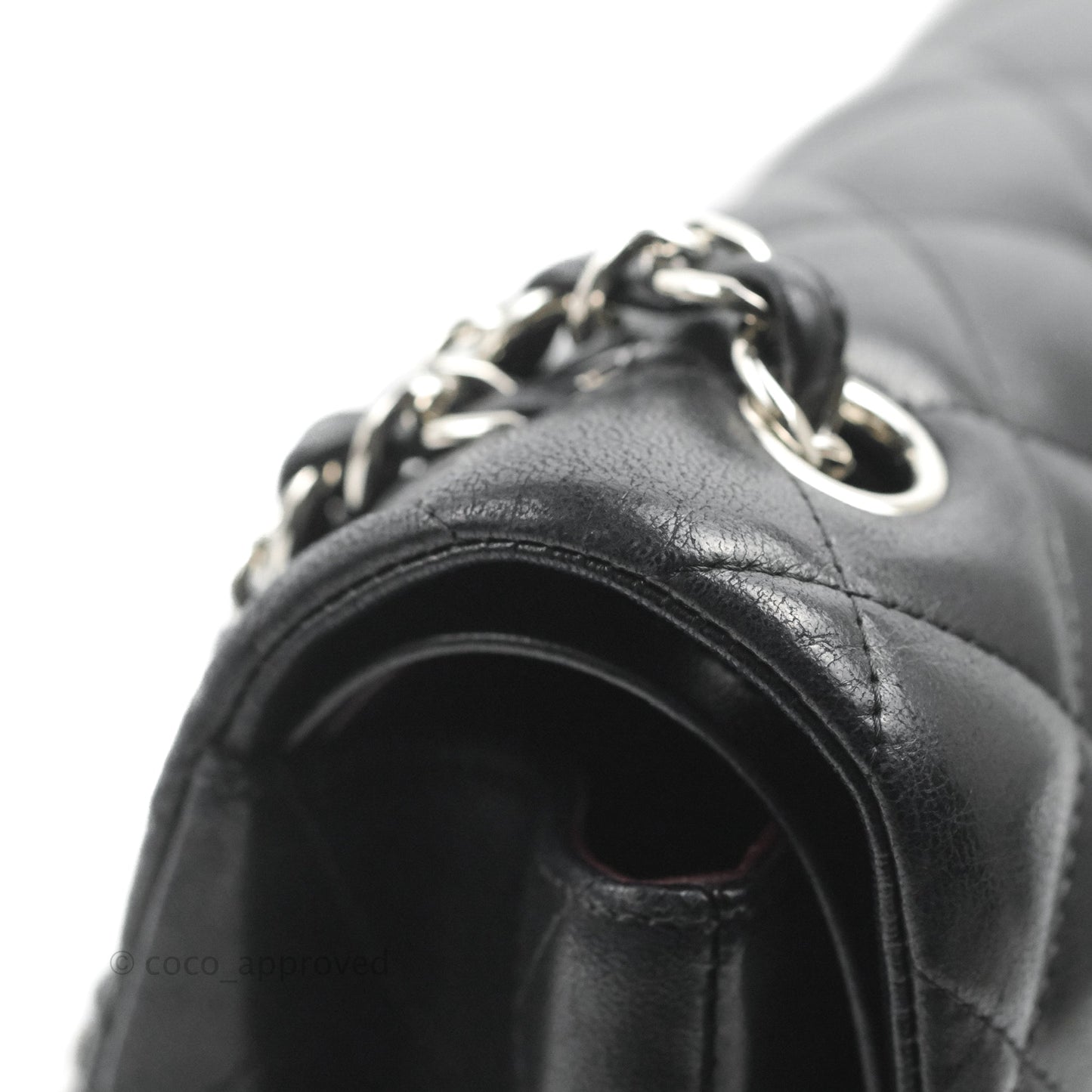 Chanel Jumbo Double Flap Black Lambskin Silver Hardware⁣⁣