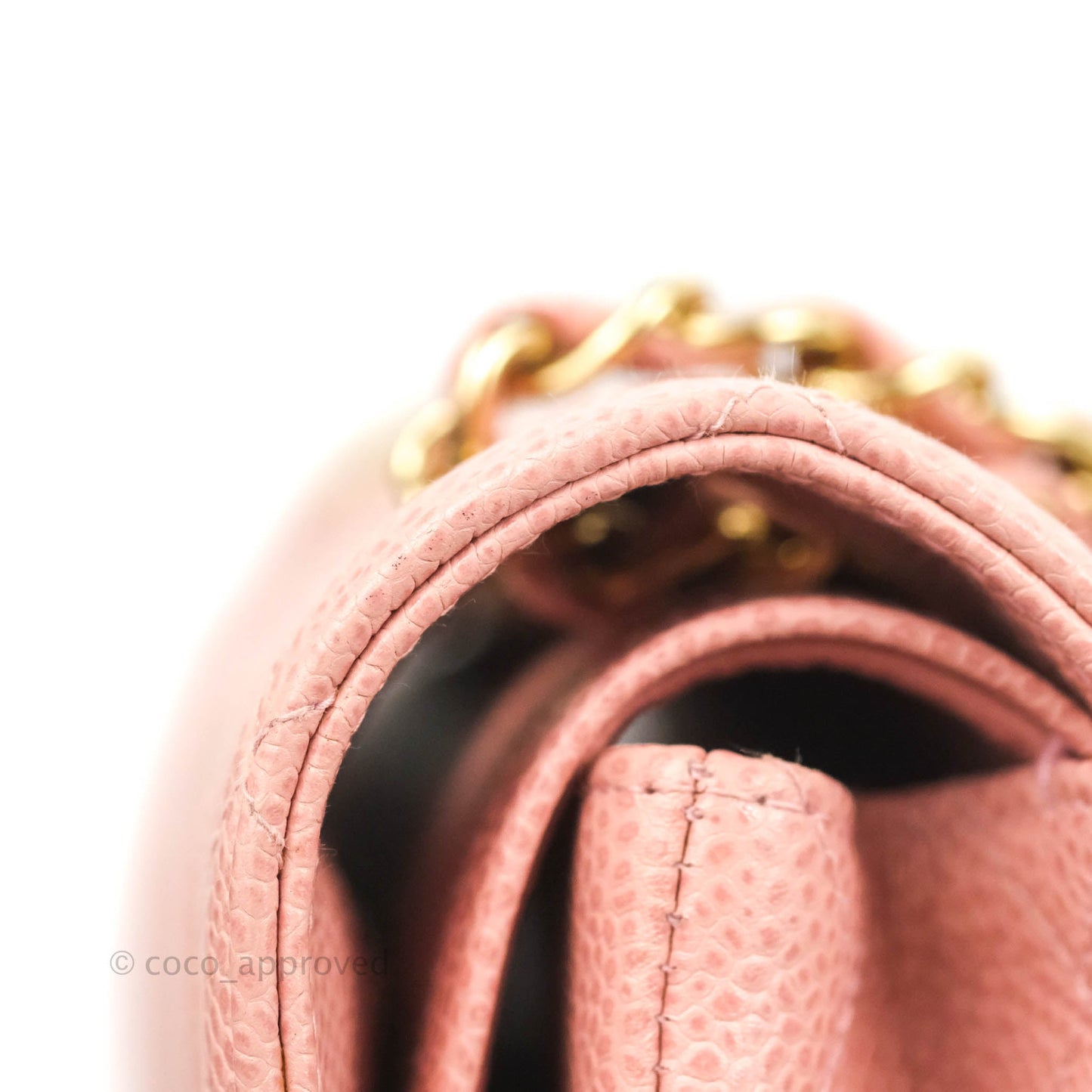 Chanel Vintage Classic M/L Medium Flap Quilted Pink Caviar 24K Gold Hardware