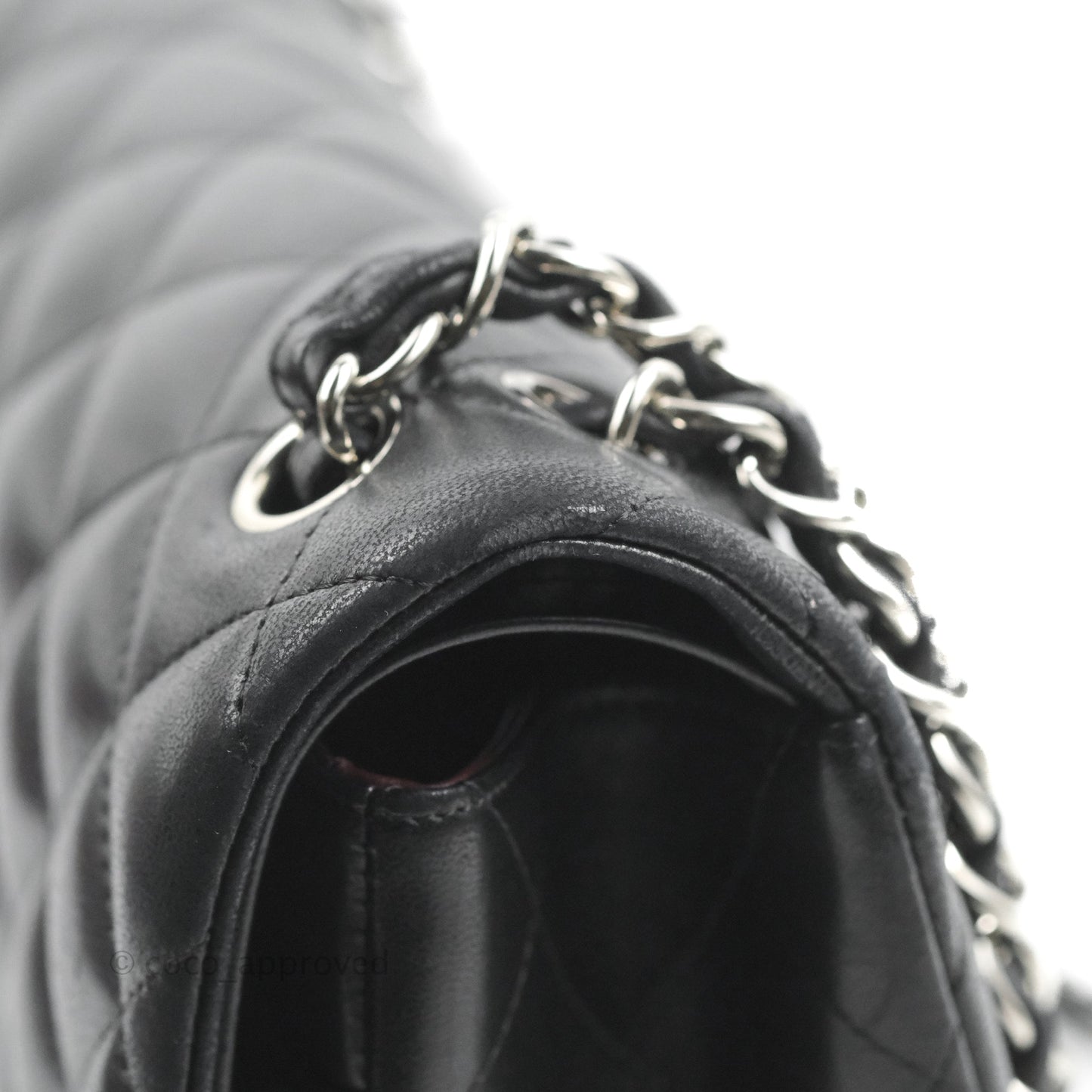 Chanel Jumbo Double Flap Black Lambskin Silver Hardware⁣⁣
