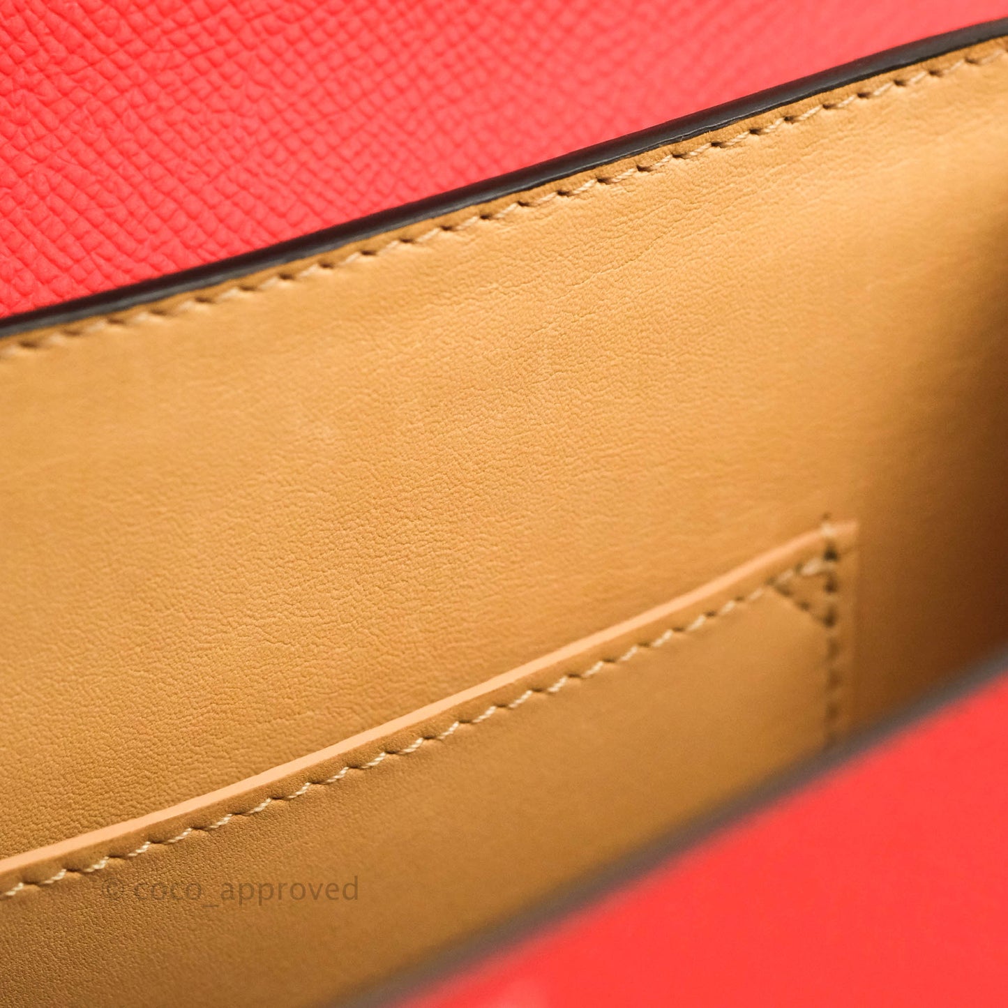 Moynat Gabrielle PM Bag Red Calfskin Silver Hardware