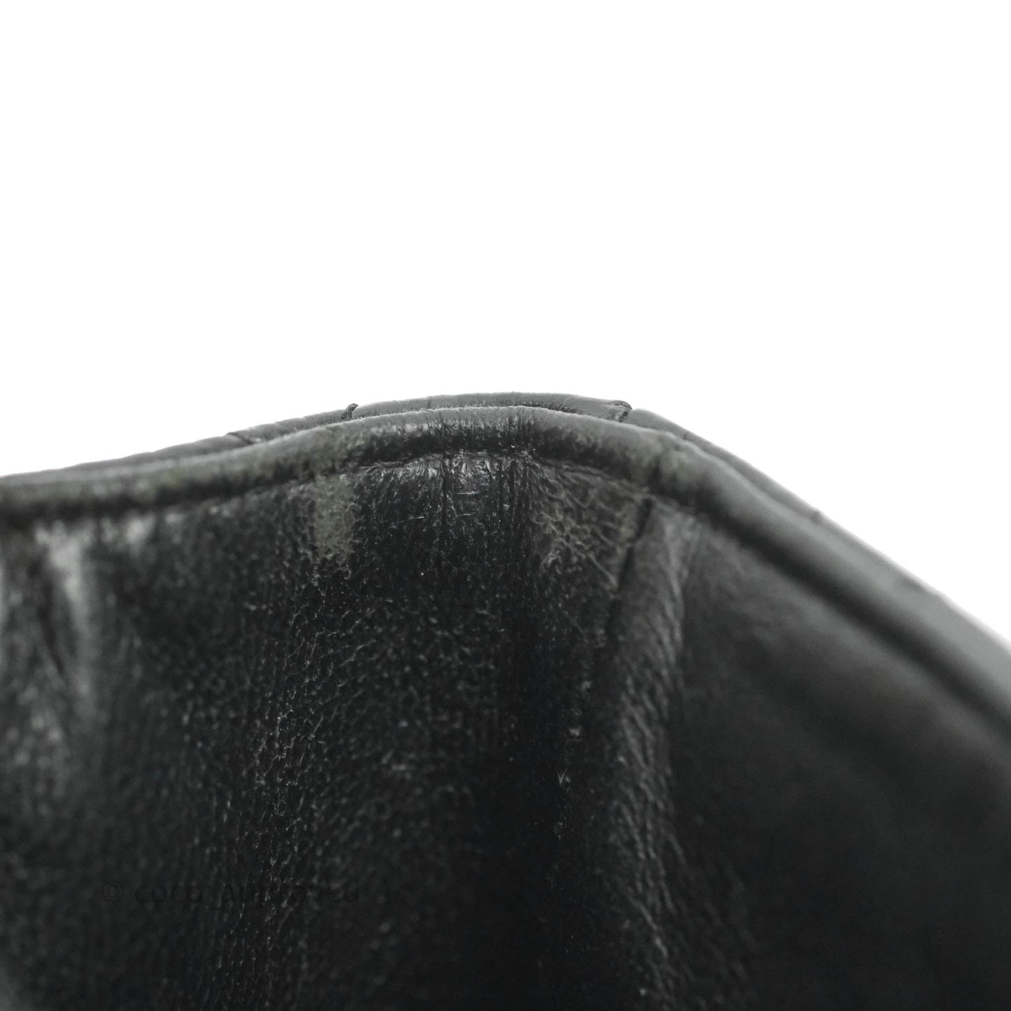 Chanel Mini Square Black Caviar Ruthenium Hardware