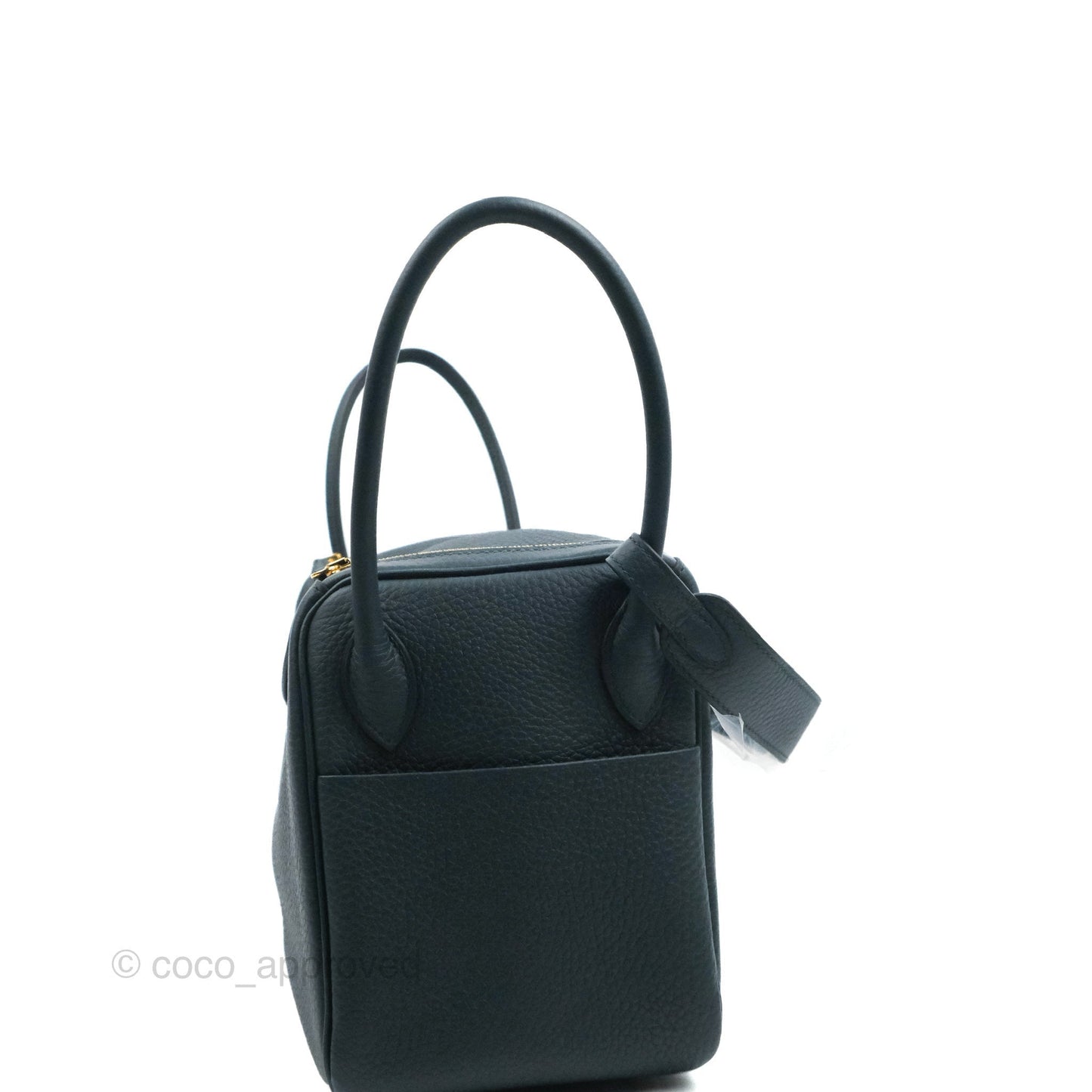 Hermès Lindy 26 Vert Cypress Clemence Gold Hardware