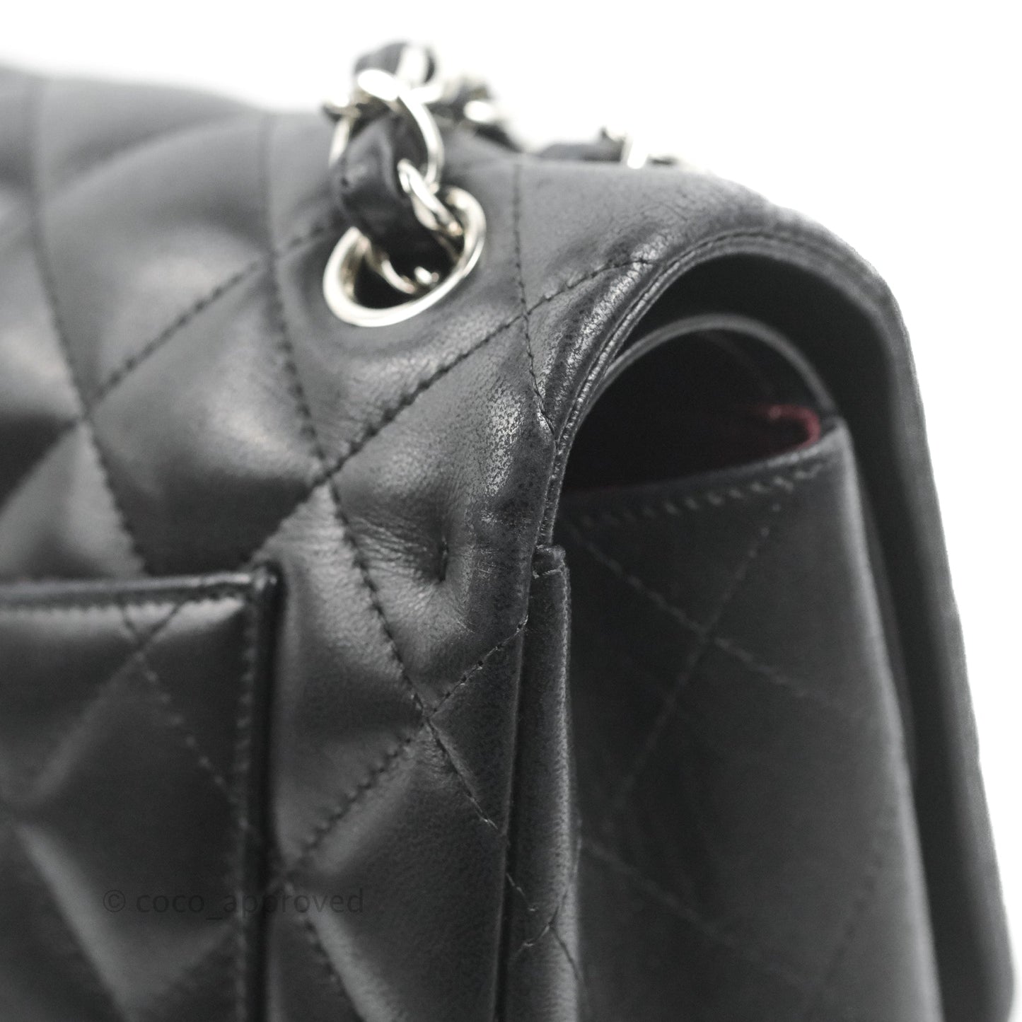 Chanel Jumbo Double Flap Black Lambskin Silver Hardware⁣⁣