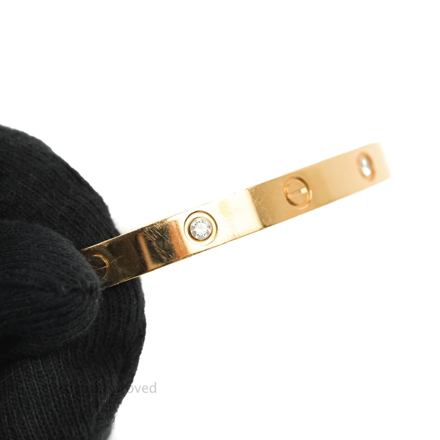 Cartier Love Bracelet 4 Diamond Rose Gold