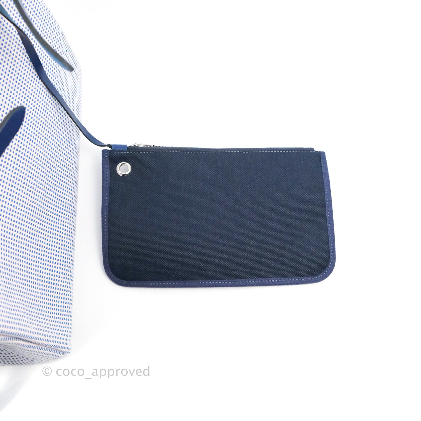 Hermès Herbag Retourne Zip 31 Quadrille Viking Ecru Mauve Bleu Bill/ Saphir Palladium Hardware
