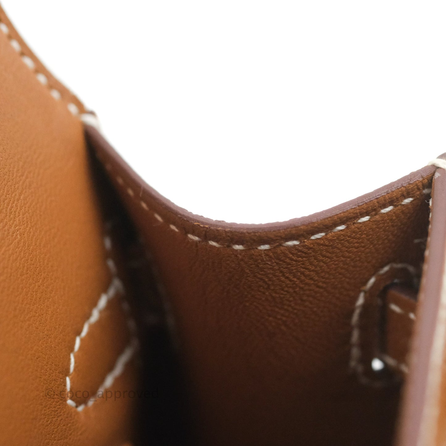 Hermès Mini Kelly II Sellier Gold Epsom Palladium Hardware