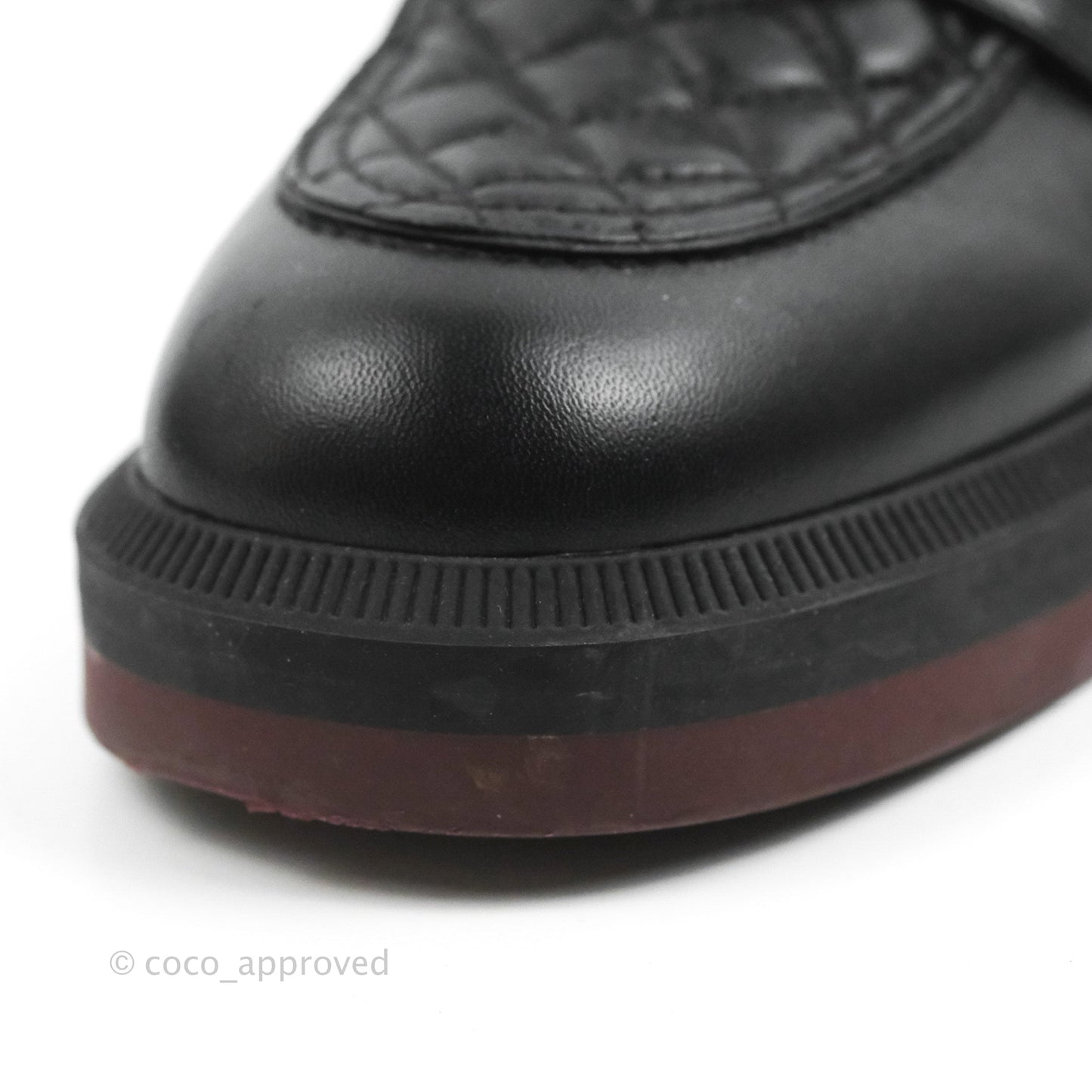 Chanel CC Turnlock Loafers Quilted Black Calfskin Gold Hardware Size 40