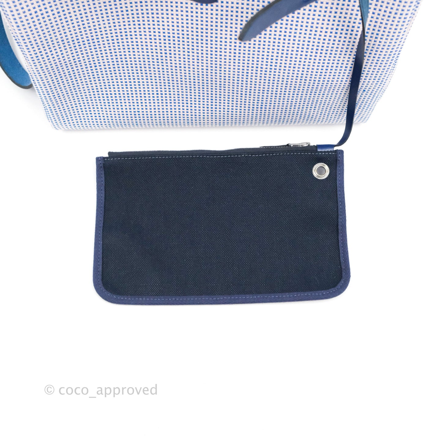 Hermès Herbag Retourne Zip 31 Quadrille Viking Ecru Mauve Bleu Bill/ Saphir Palladium Hardware