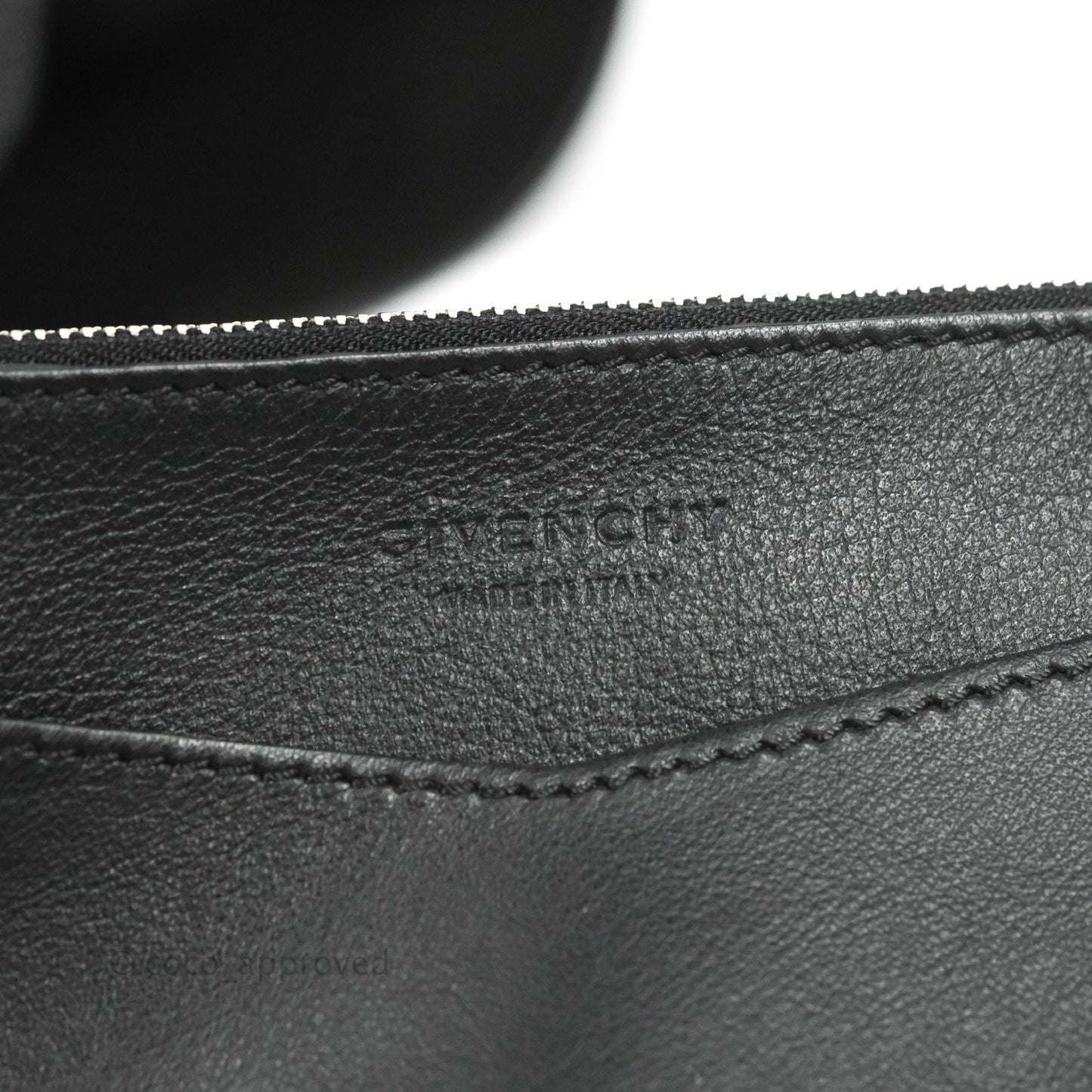 Givenchy Medium Infinity Hobo Bag Black Calfskin Silver Hardware