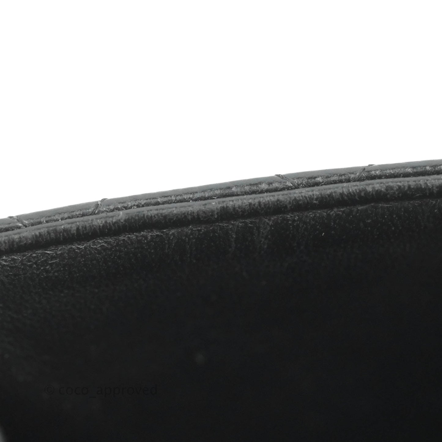 Chanel Mini Square Black Caviar Ruthenium Hardware