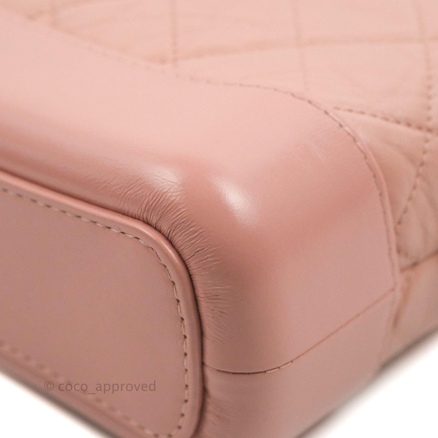 Chanel Small Gabrielle Hobo Quilted Pink Aged Calfskin
