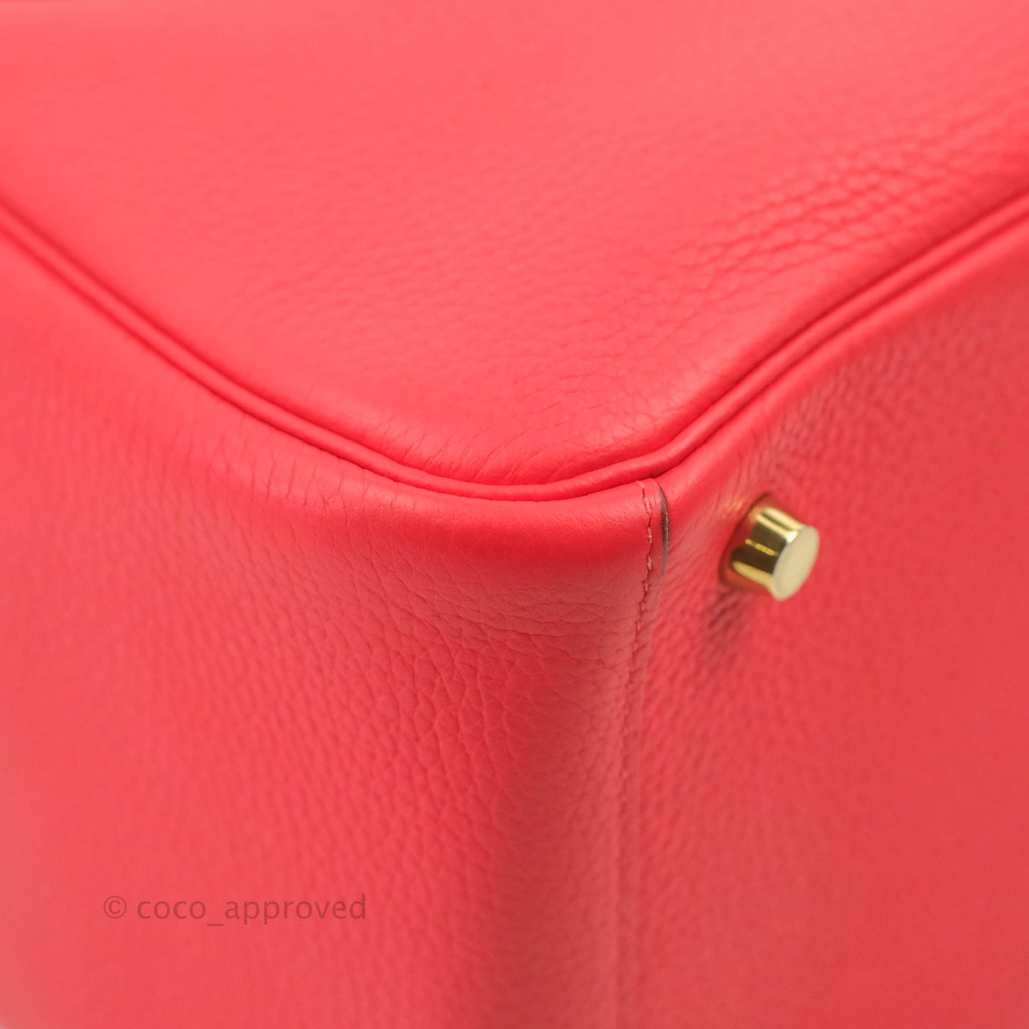 Hermès Lindy 26 Rouge de Coeur Clemence Gold Hardware