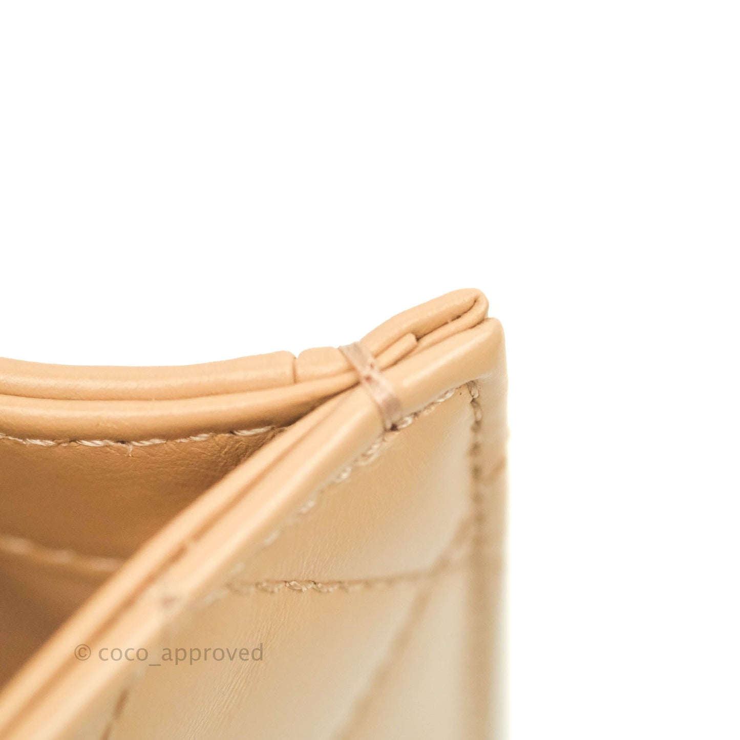 Chanel Quilted Small Perfect Fit Adjustable Beige Calfskin Gold Hardware 21A
