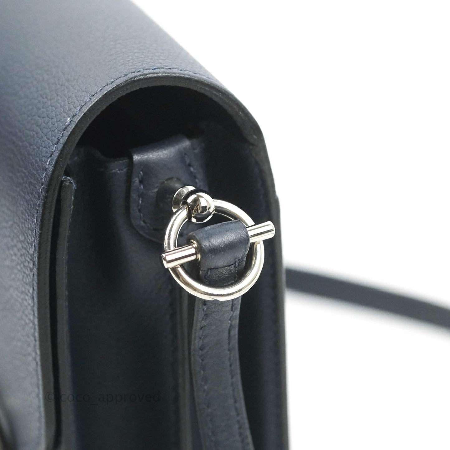 Hermès Roulis Mini 18 Bleu Nuit Evercolor Palladium Hardware