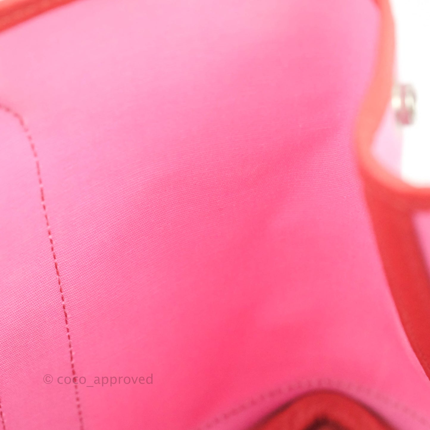 Hermès Garden Party 30 Pink / Red Duchesse Canvas