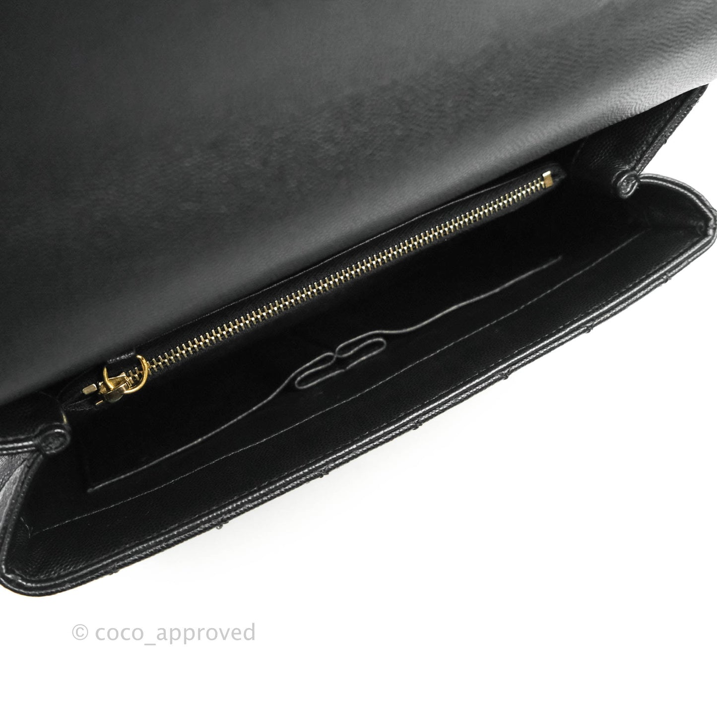 Chanel Medium Coco Handle Quilted Black Caviar Lizard Handle Gold Hardware