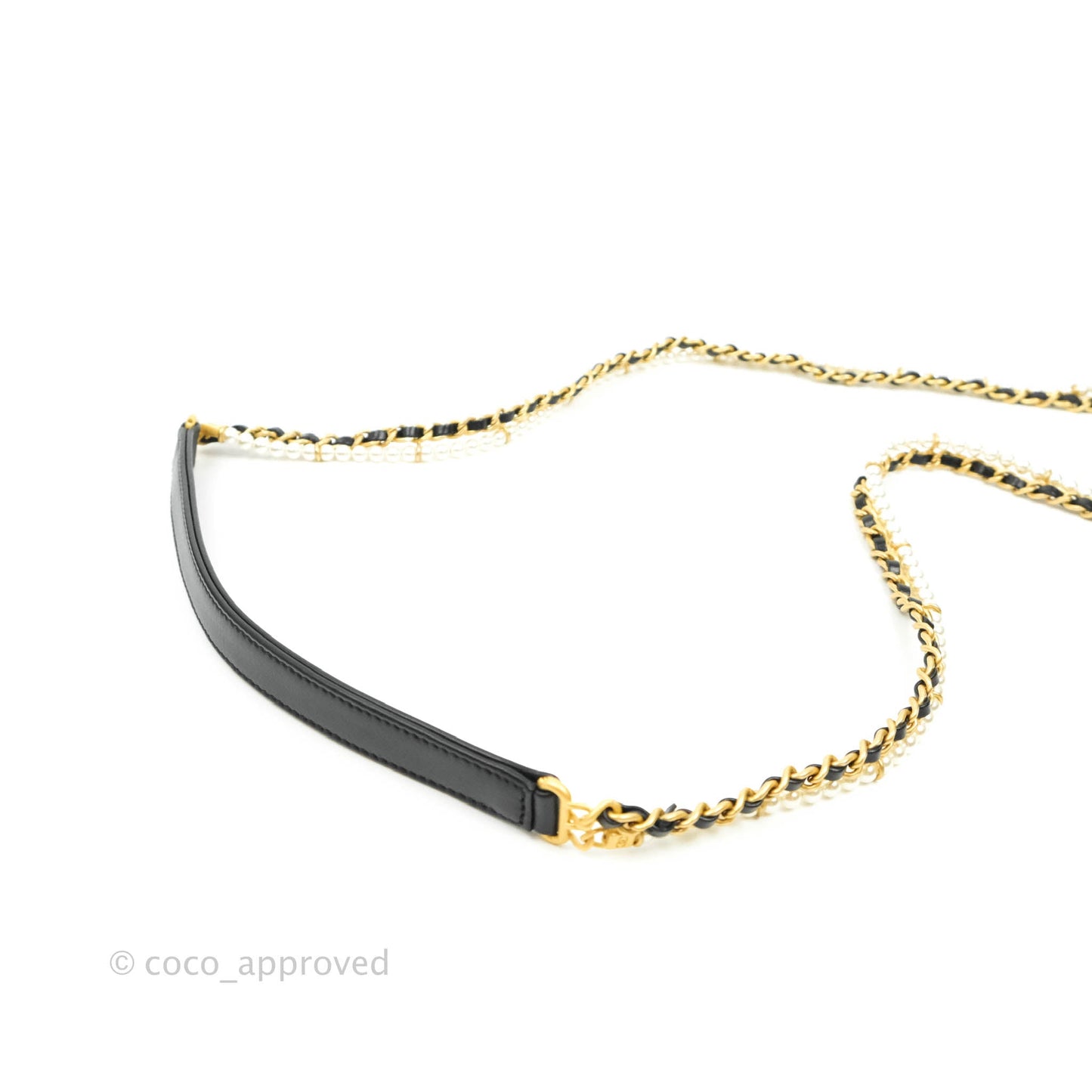 Chanel Quilted Small Crystal Pearls Flap Black Calfskin Gold Hardware 20K