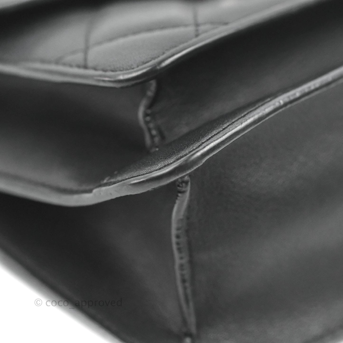 Chanel Quilted Mini Urban Companion Flap Black Calfskin Silver Hardware
