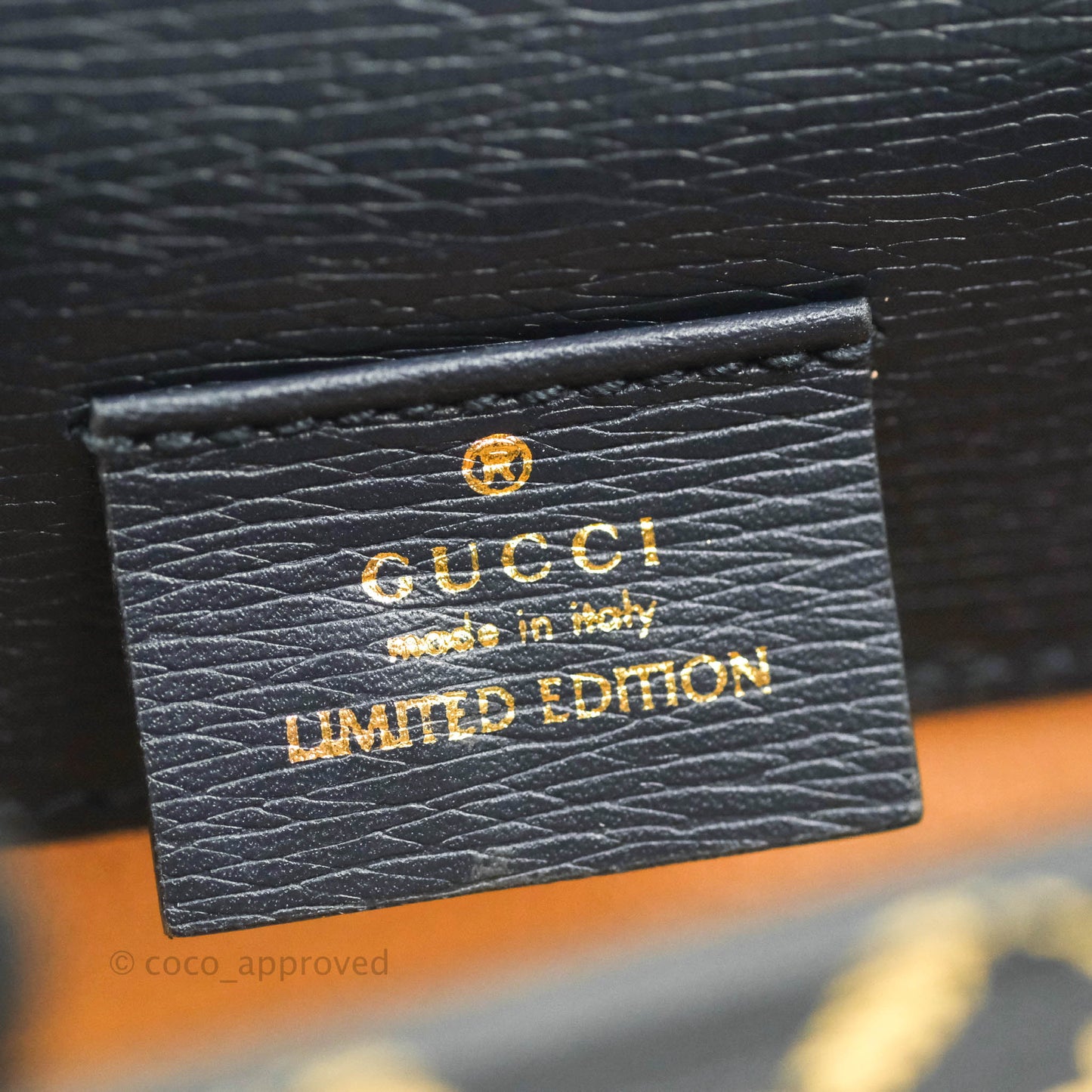Gucci Super Mini GG Sylvie Bag Black Calfskin Gold Hardware