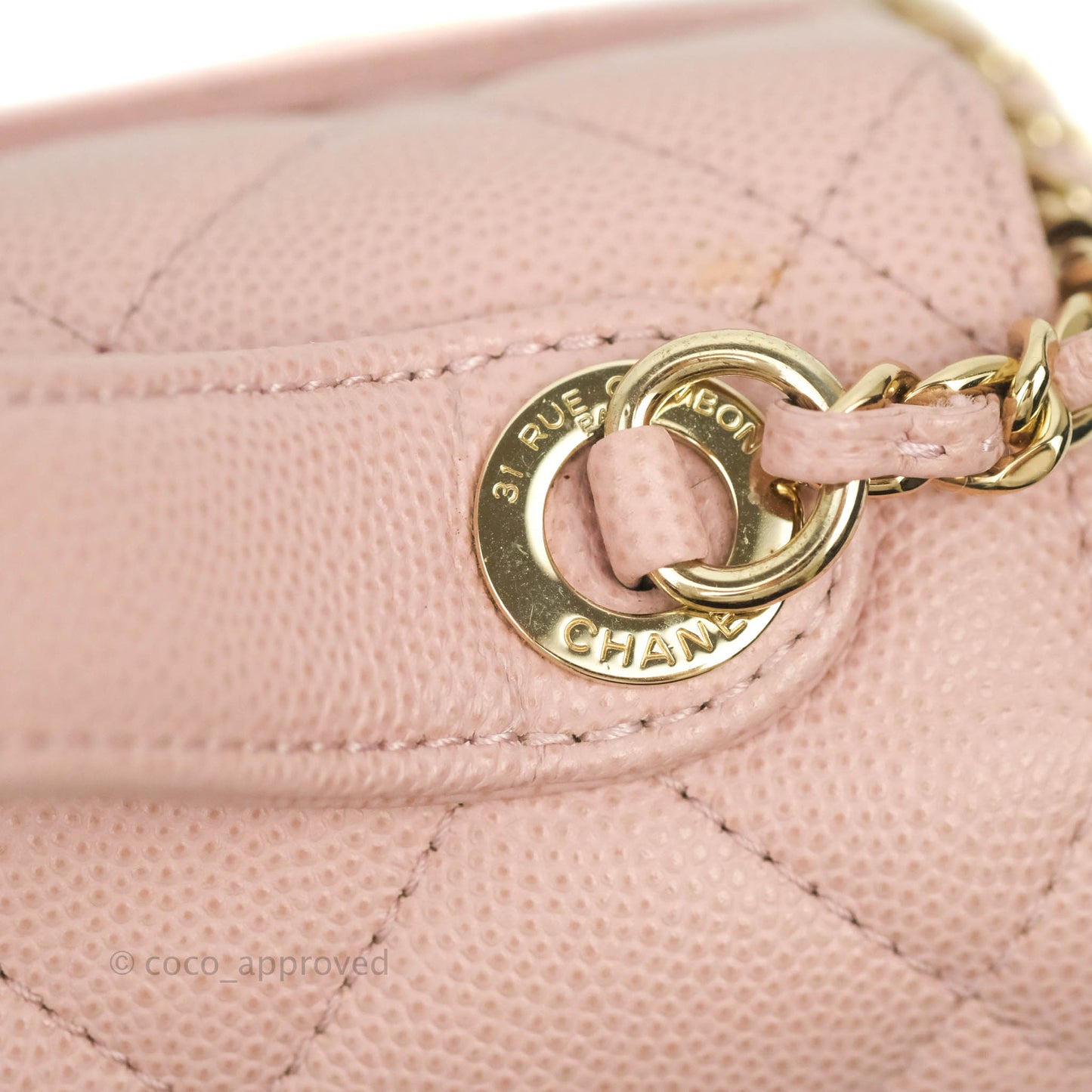 Chanel Quilted Small Business Affinity Flap Pink Caviar Gold Hardware