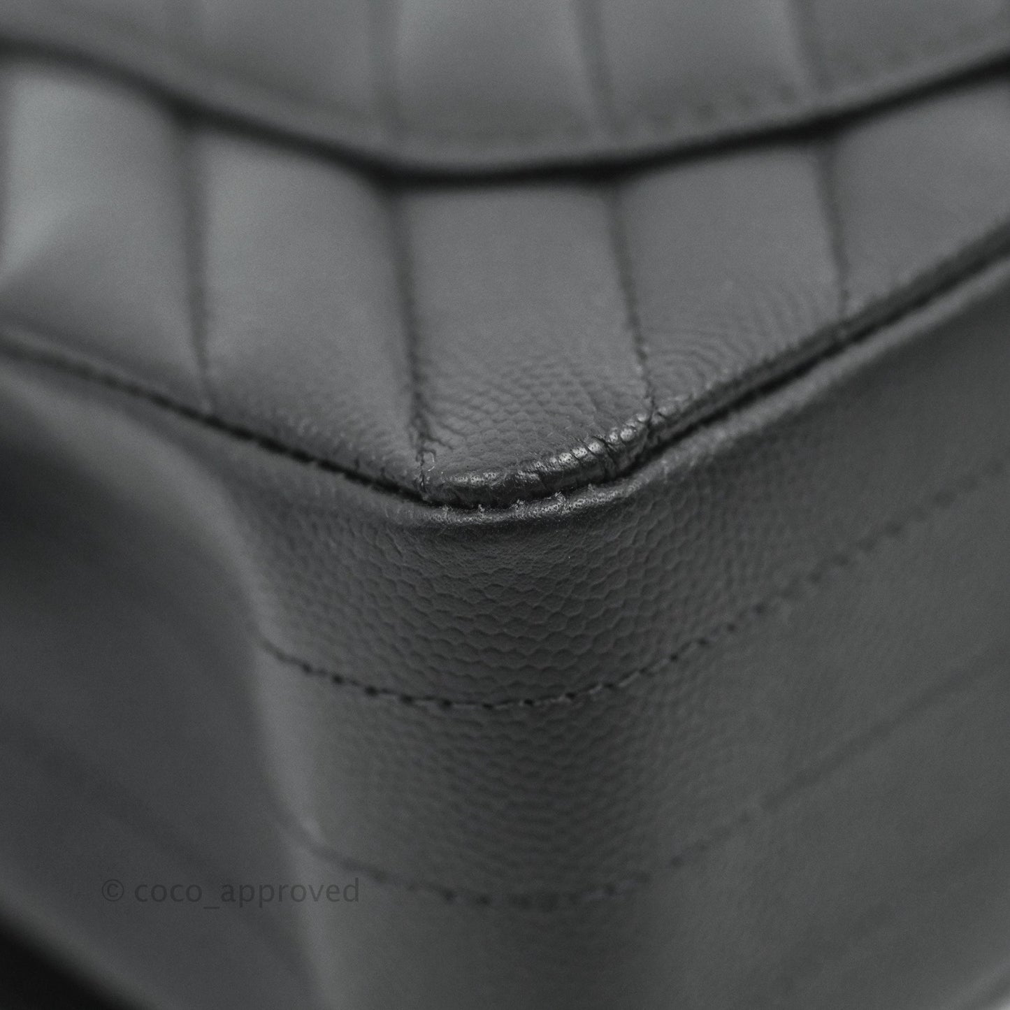 Chanel Classic Chevron S/M Small Double Flap Black Caviar Gold Hardware